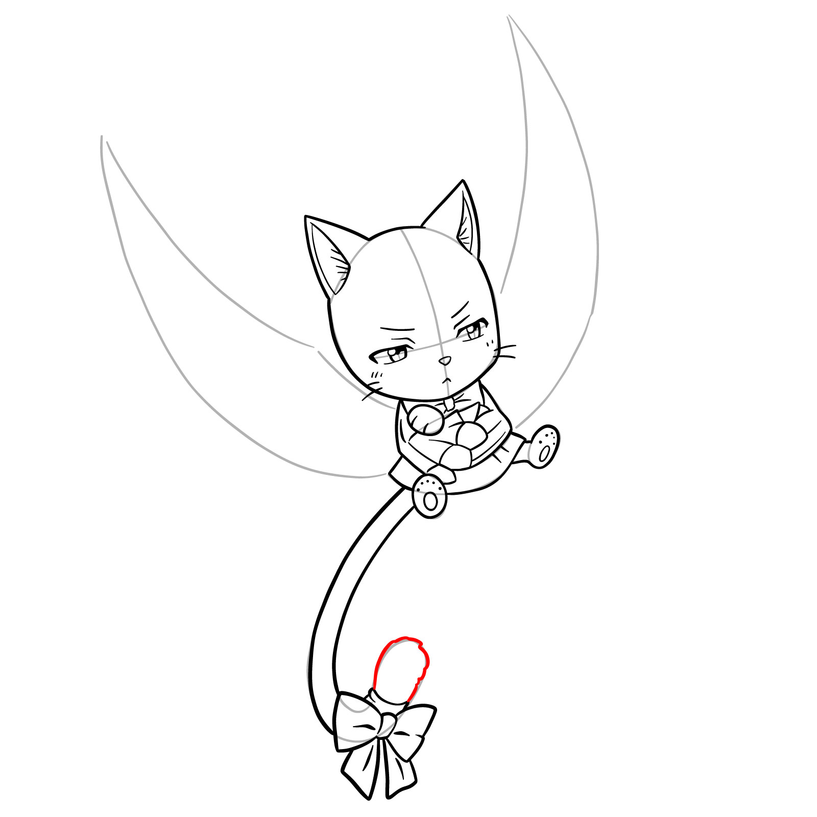 How to draw Carla from Fairy Tail - step 24