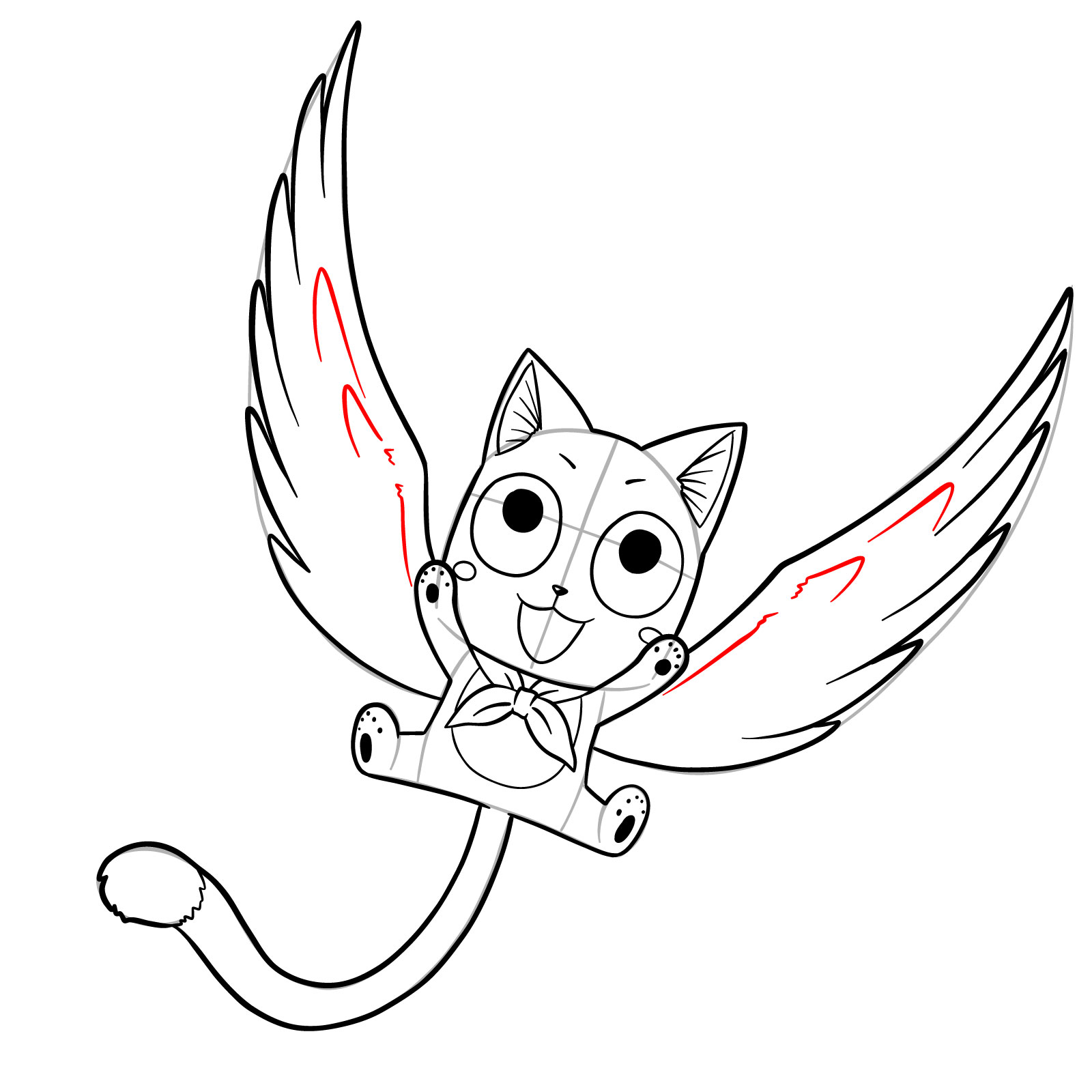 fairy tail happy coloring page