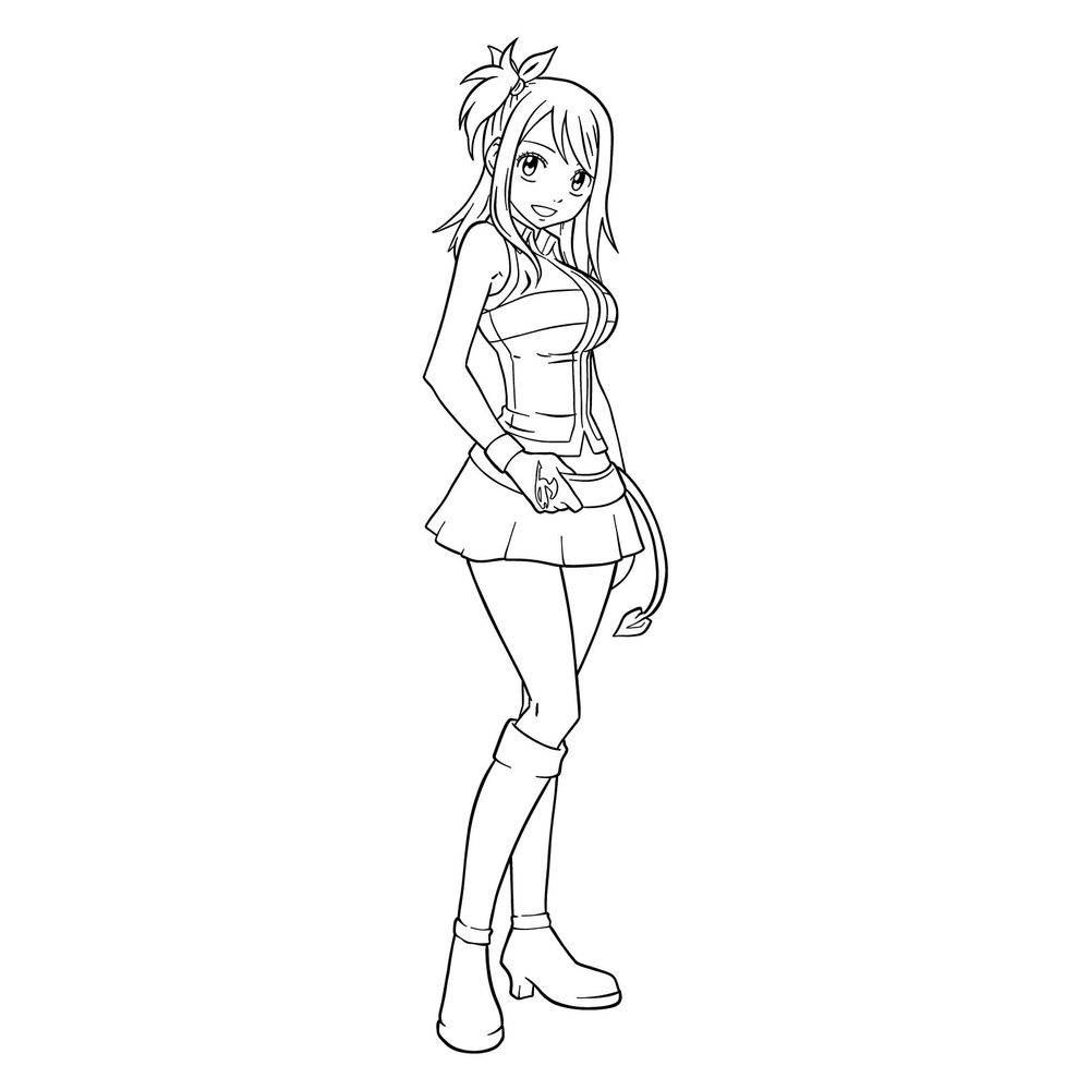 Step-by-Step Guide on How to Draw Lucy Heartfilia from Fairy Tail