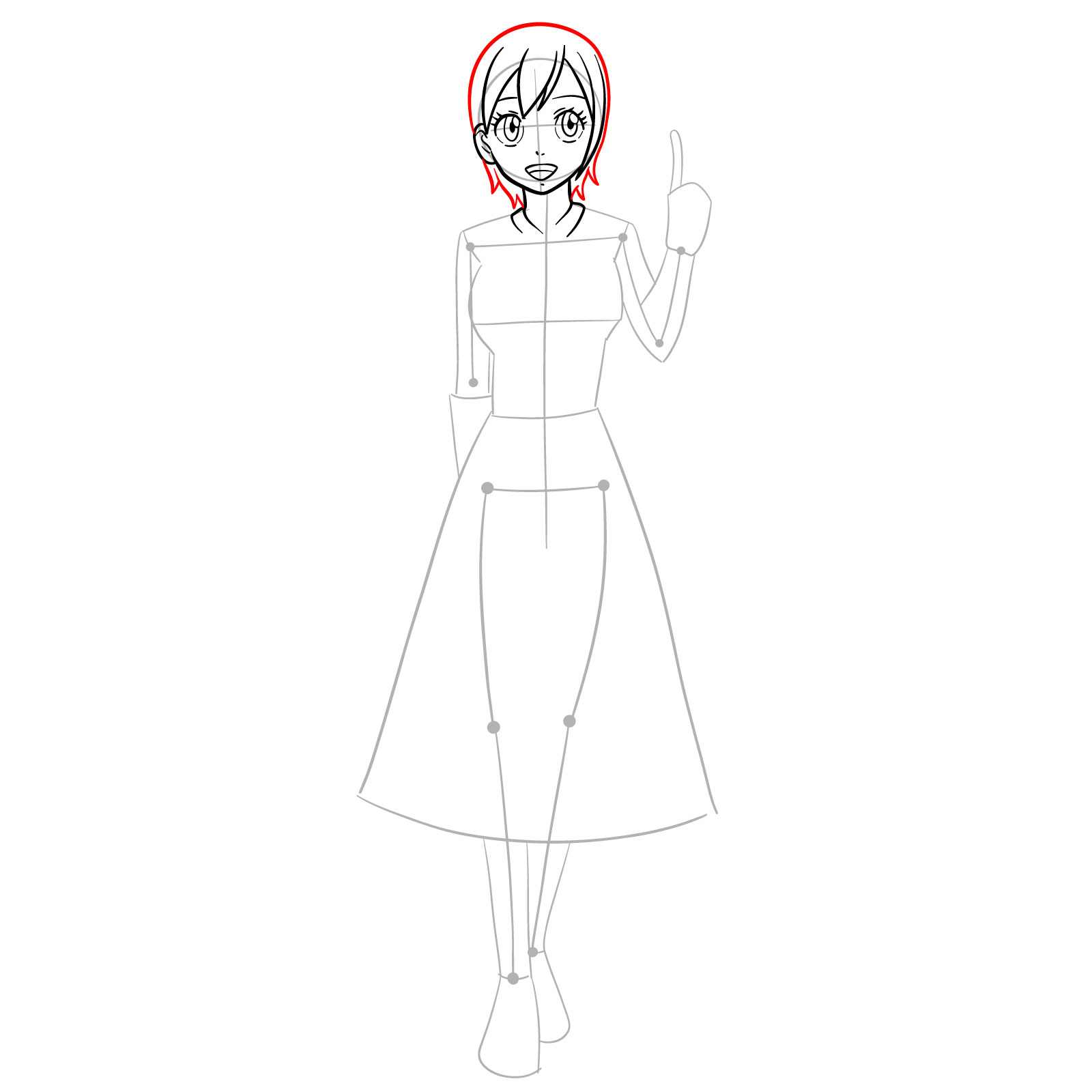 How to draw Lisanna Strauss from Fairy Tail - step 12