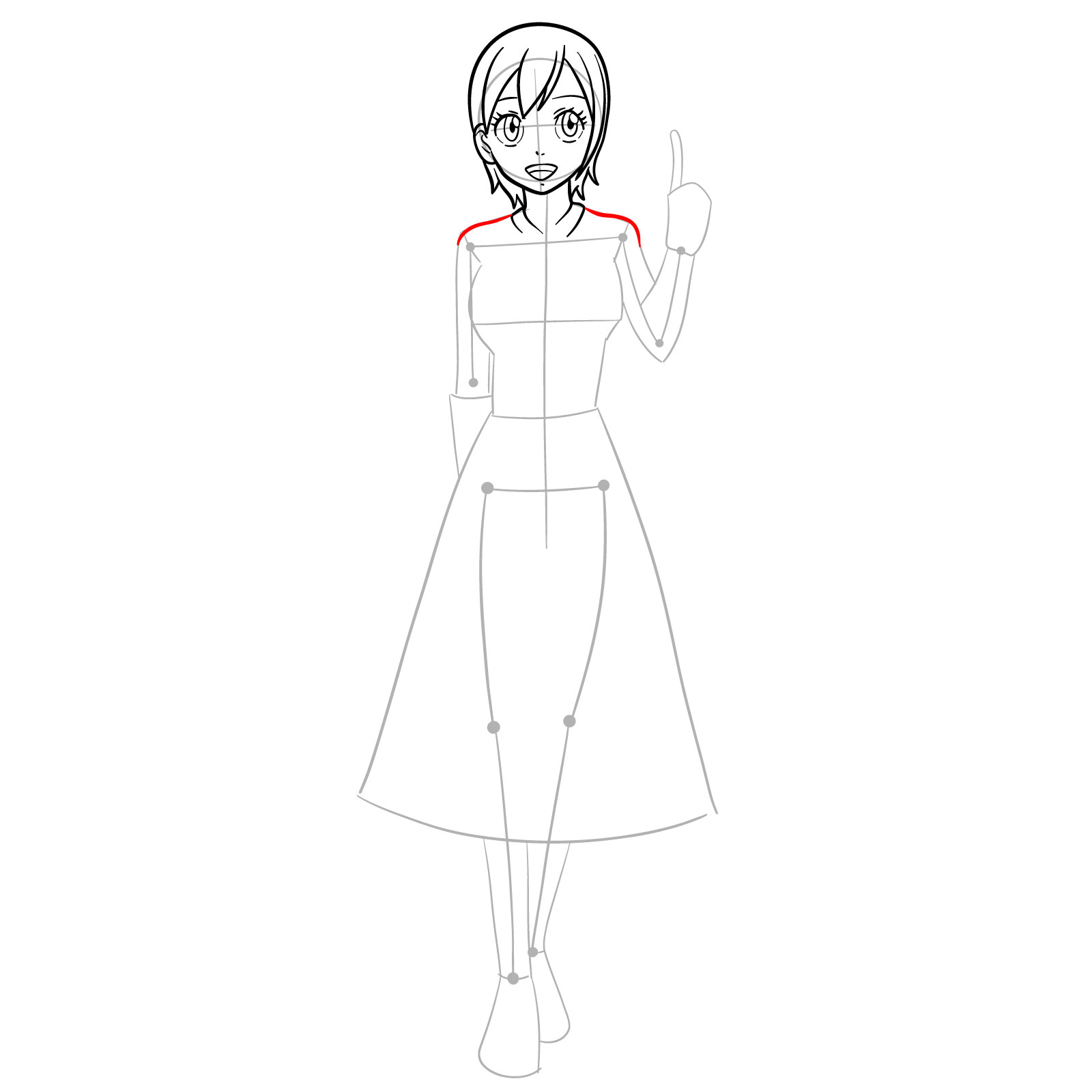 How to draw Lisanna Strauss from Fairy Tail - step 13