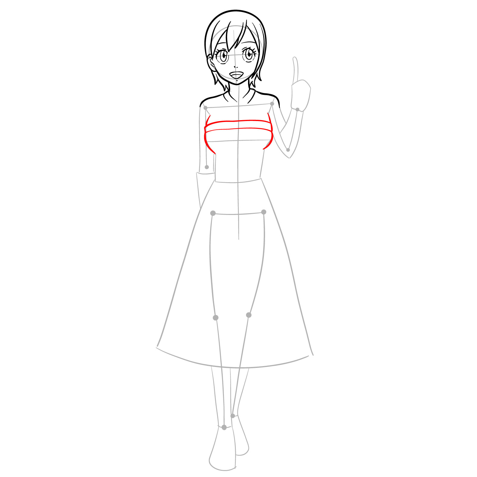 How to draw Lisanna Strauss from Fairy Tail - step 14
