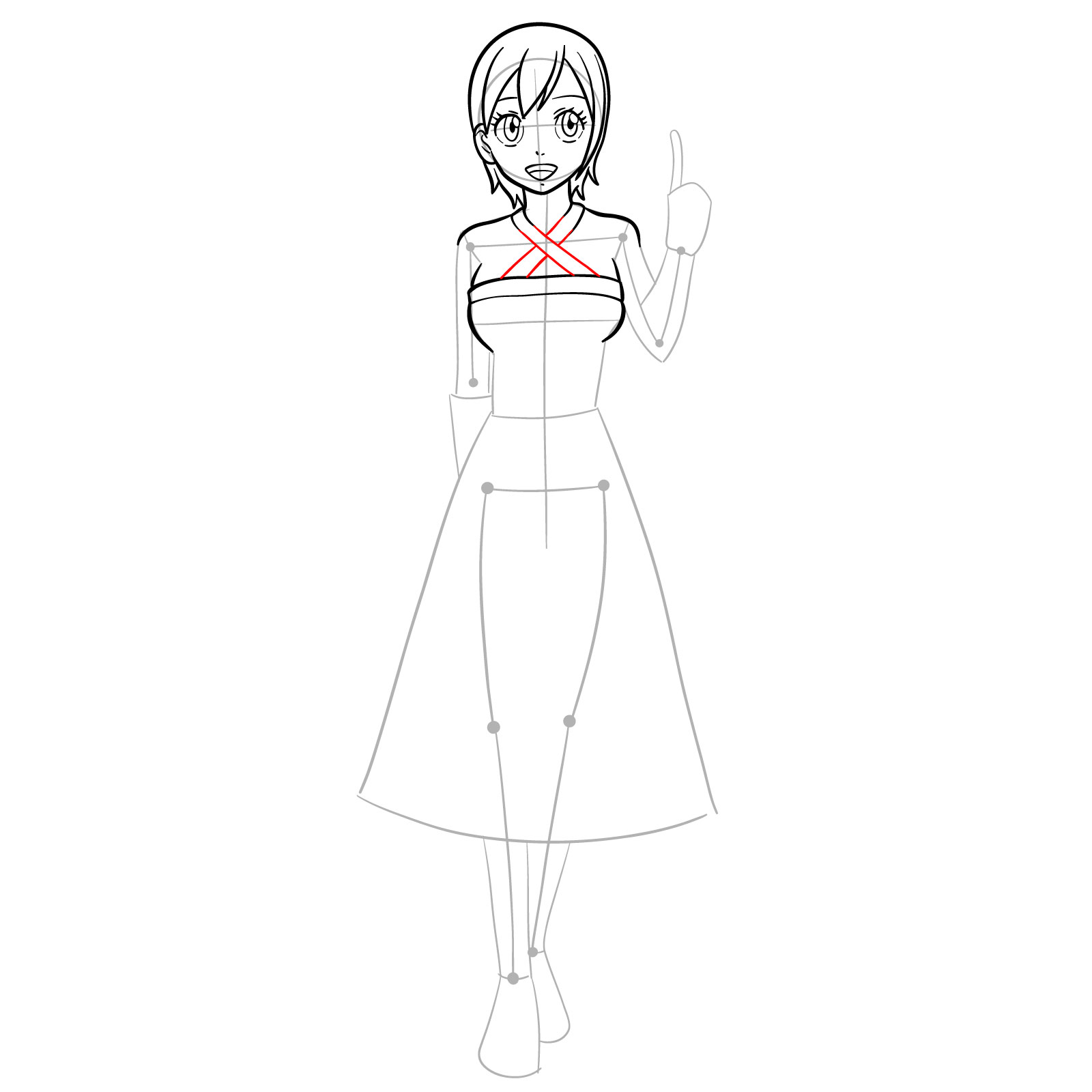 How to draw Lisanna Strauss from Fairy Tail - step 15