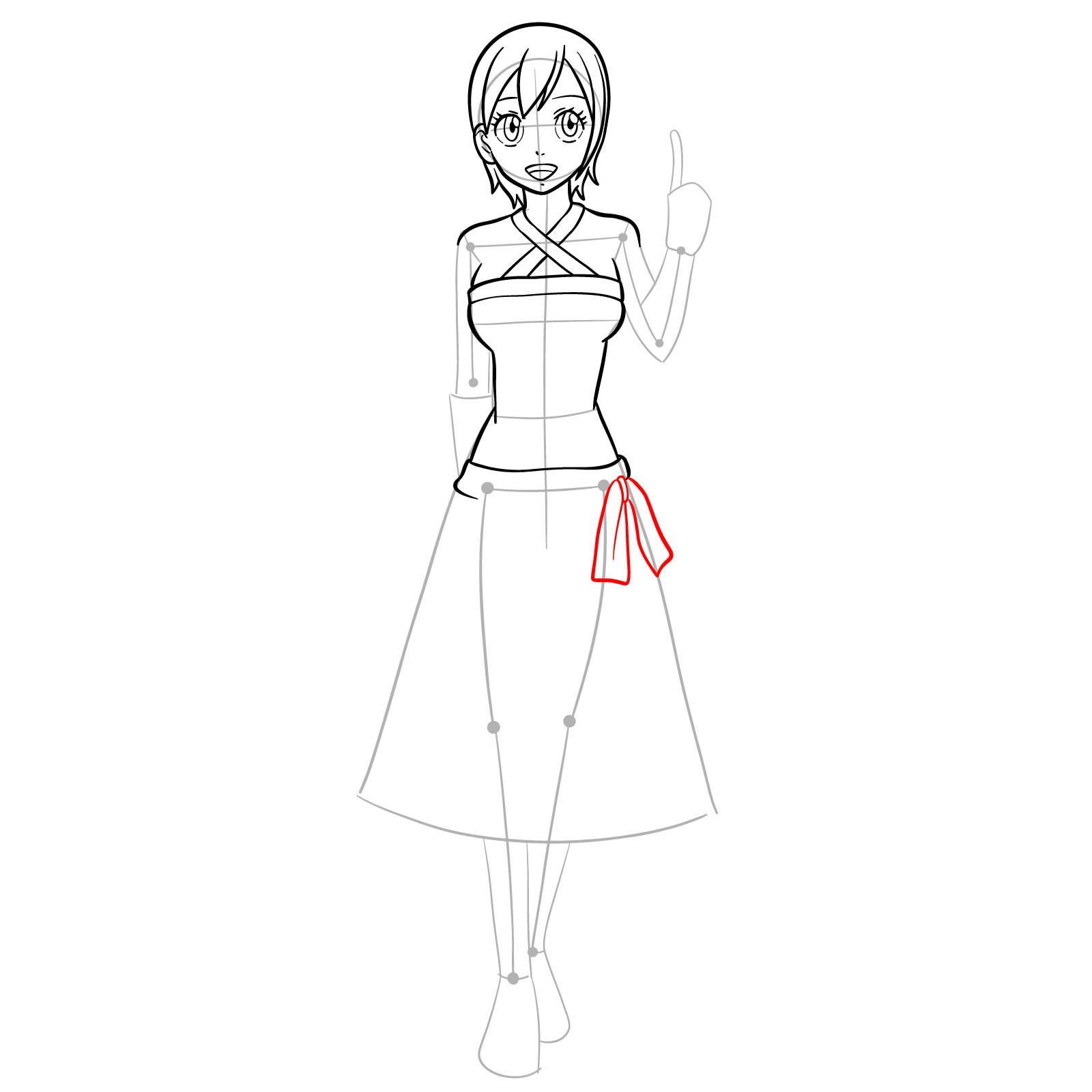 How to draw Lisanna Strauss from Fairy Tail - step 18