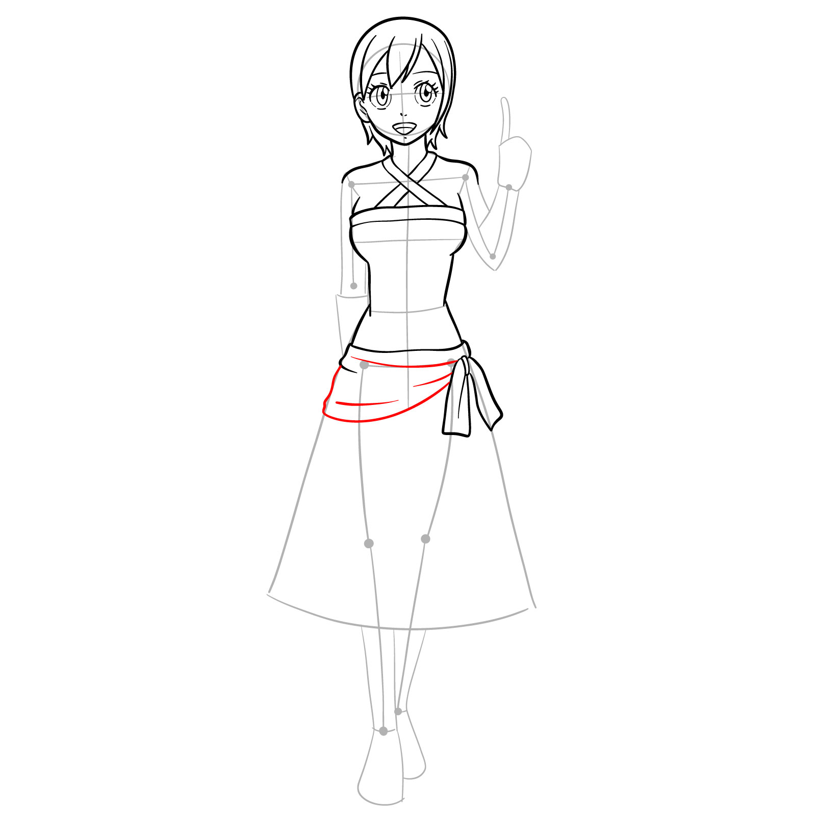 How to draw Lisanna Strauss from Fairy Tail - step 19