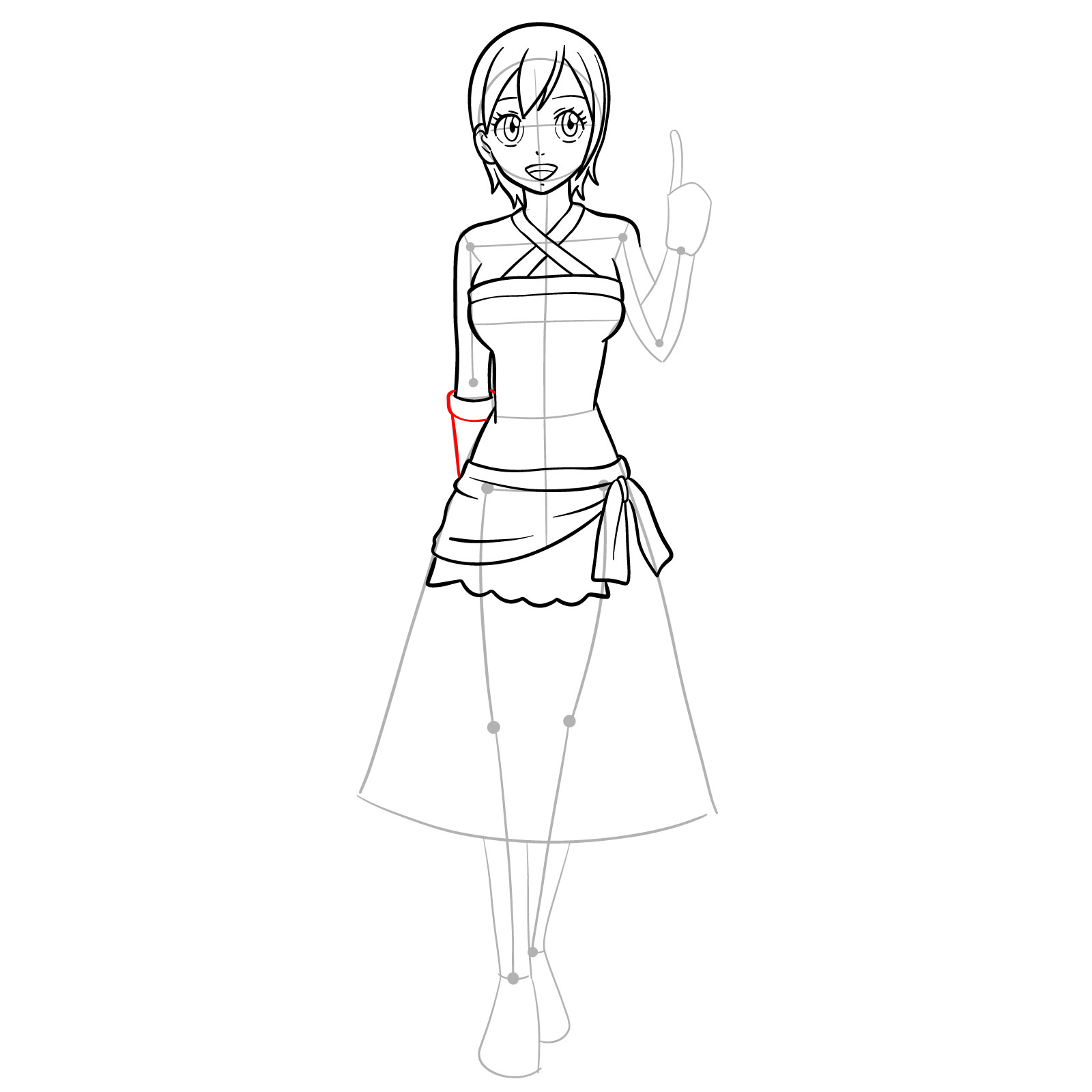 How to draw Lisanna Strauss from Fairy Tail - step 22