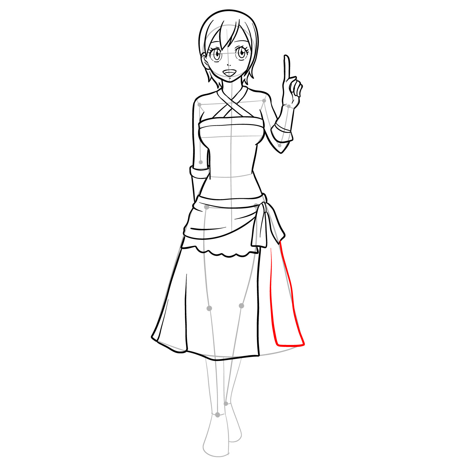 How to draw Lisanna Strauss from Fairy Tail - step 28