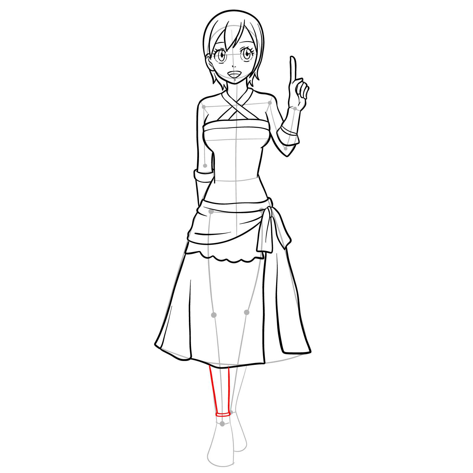 How to draw Lisanna Strauss from Fairy Tail - step 29