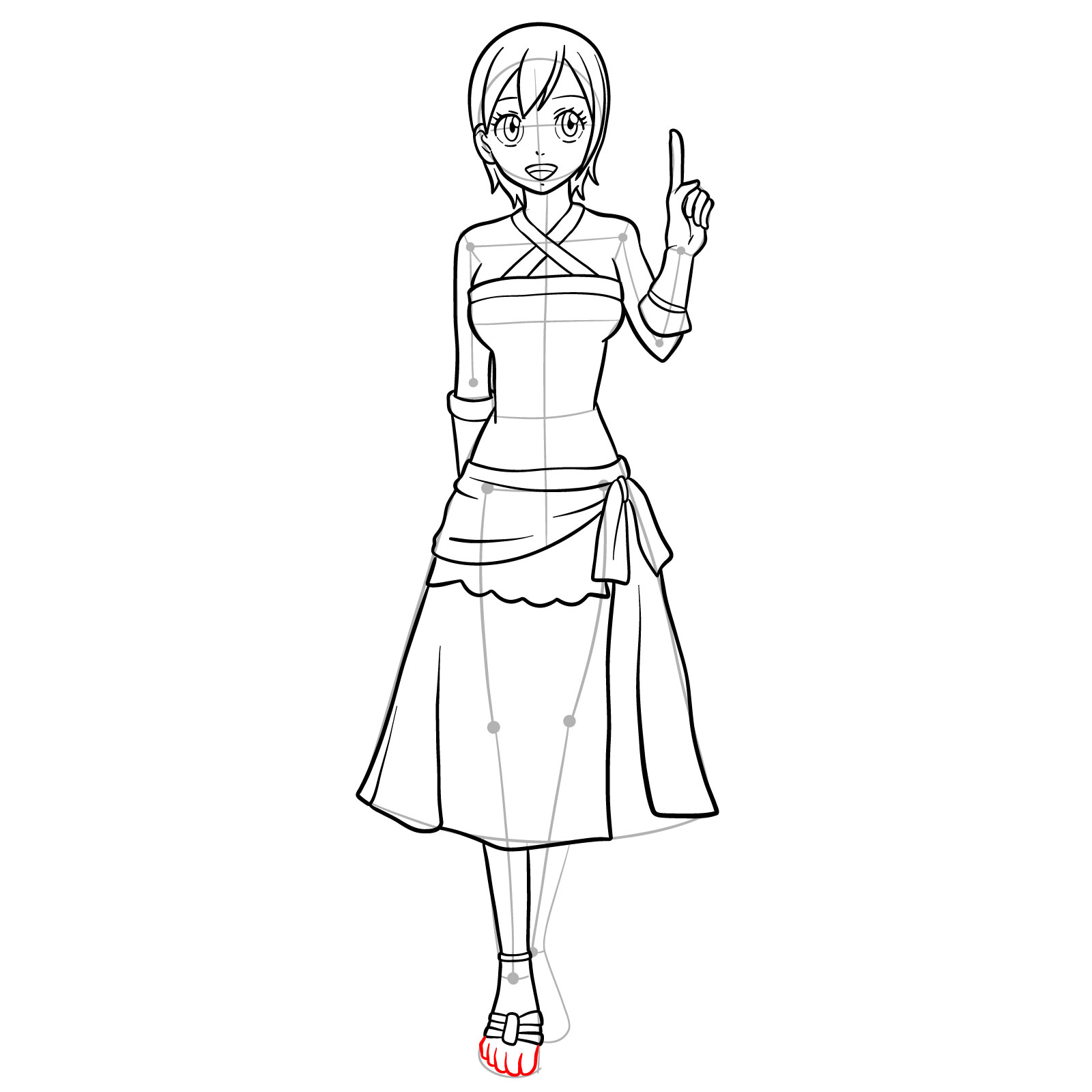 How to draw Lisanna Strauss from Fairy Tail - step 31
