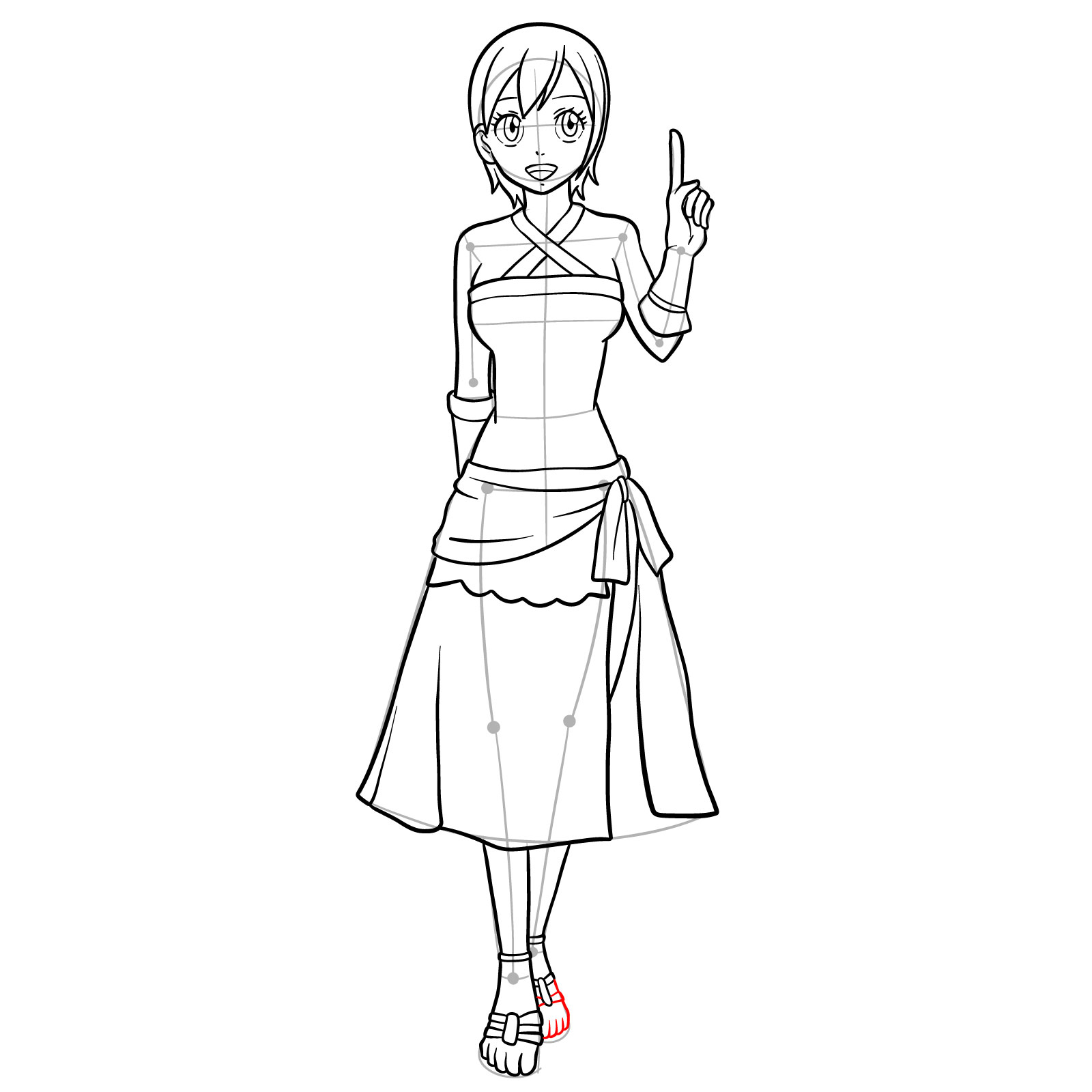 How to draw Lisanna Strauss from Fairy Tail - step 33