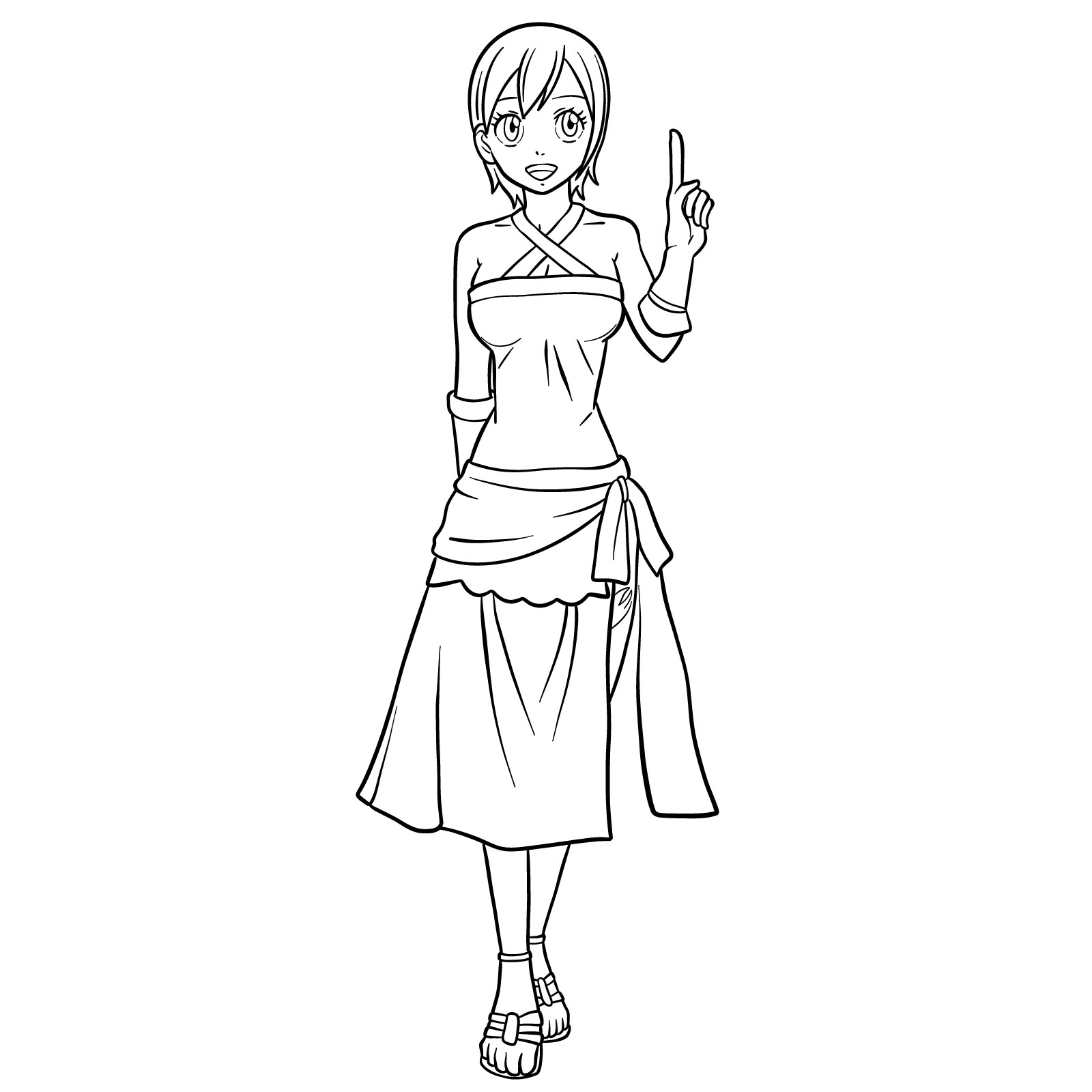 How to draw Lisanna Strauss from Fairy Tail - final step