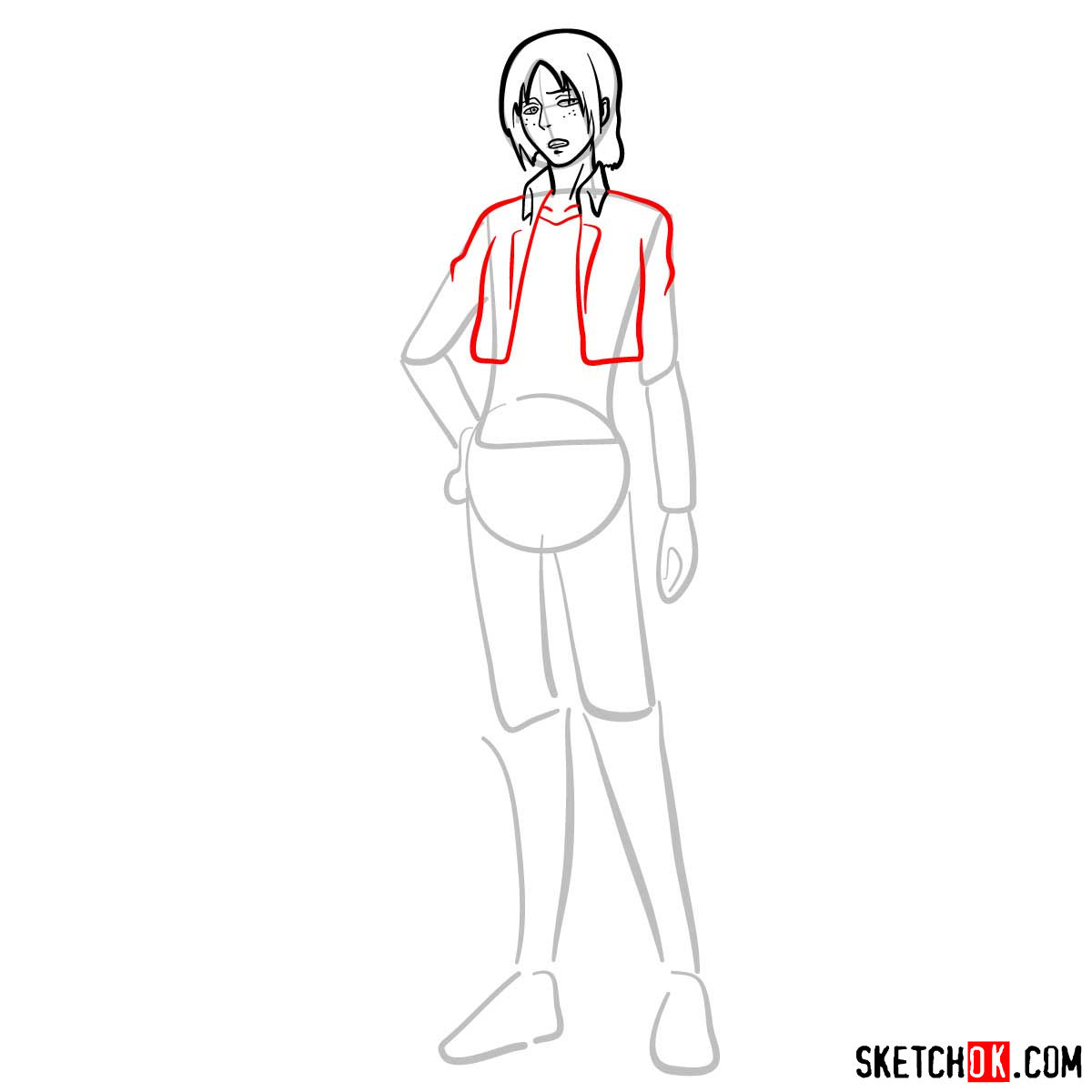 How to draw Ymir from Attack on Titan - step 07