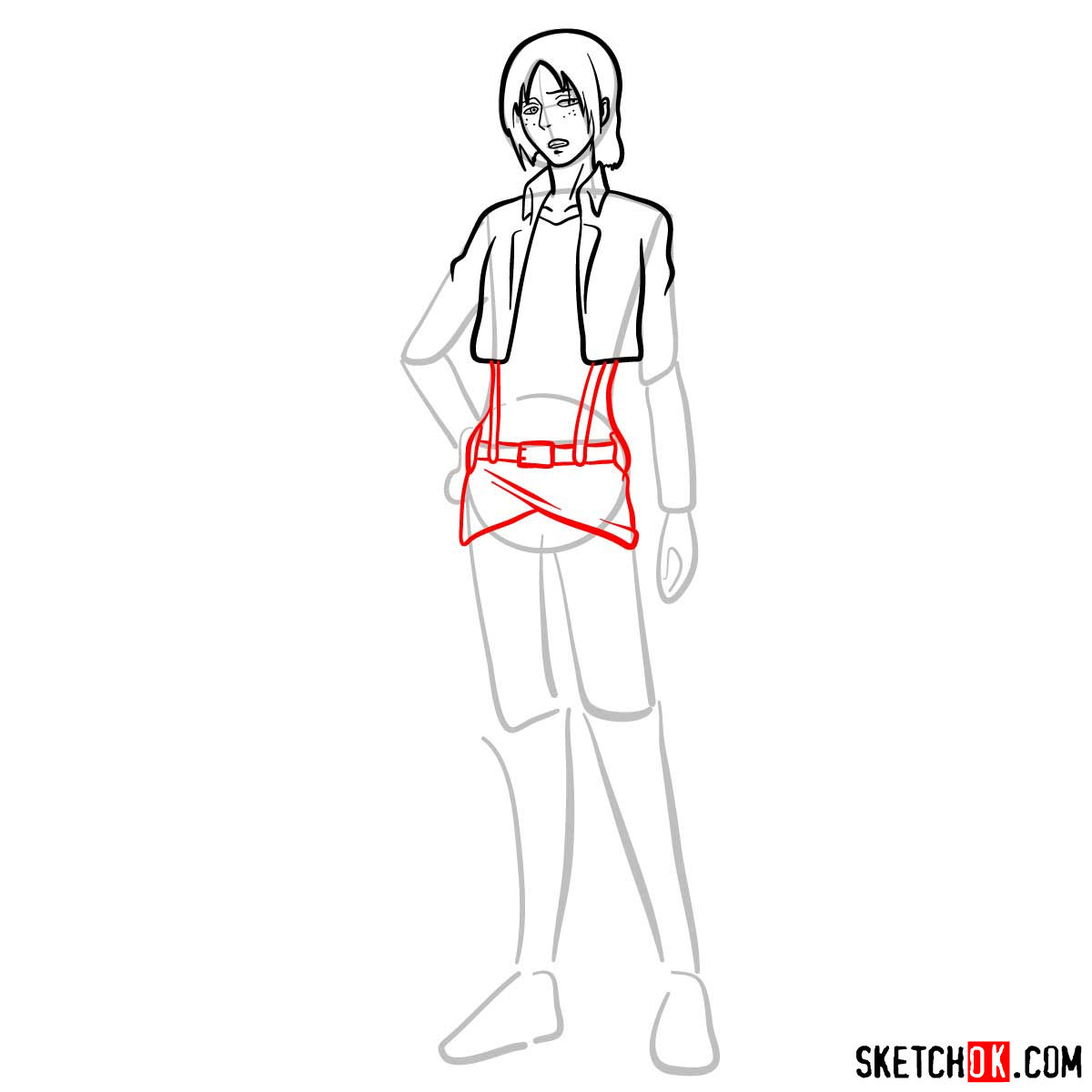 How to draw Ymir from Attack on Titan - step 08