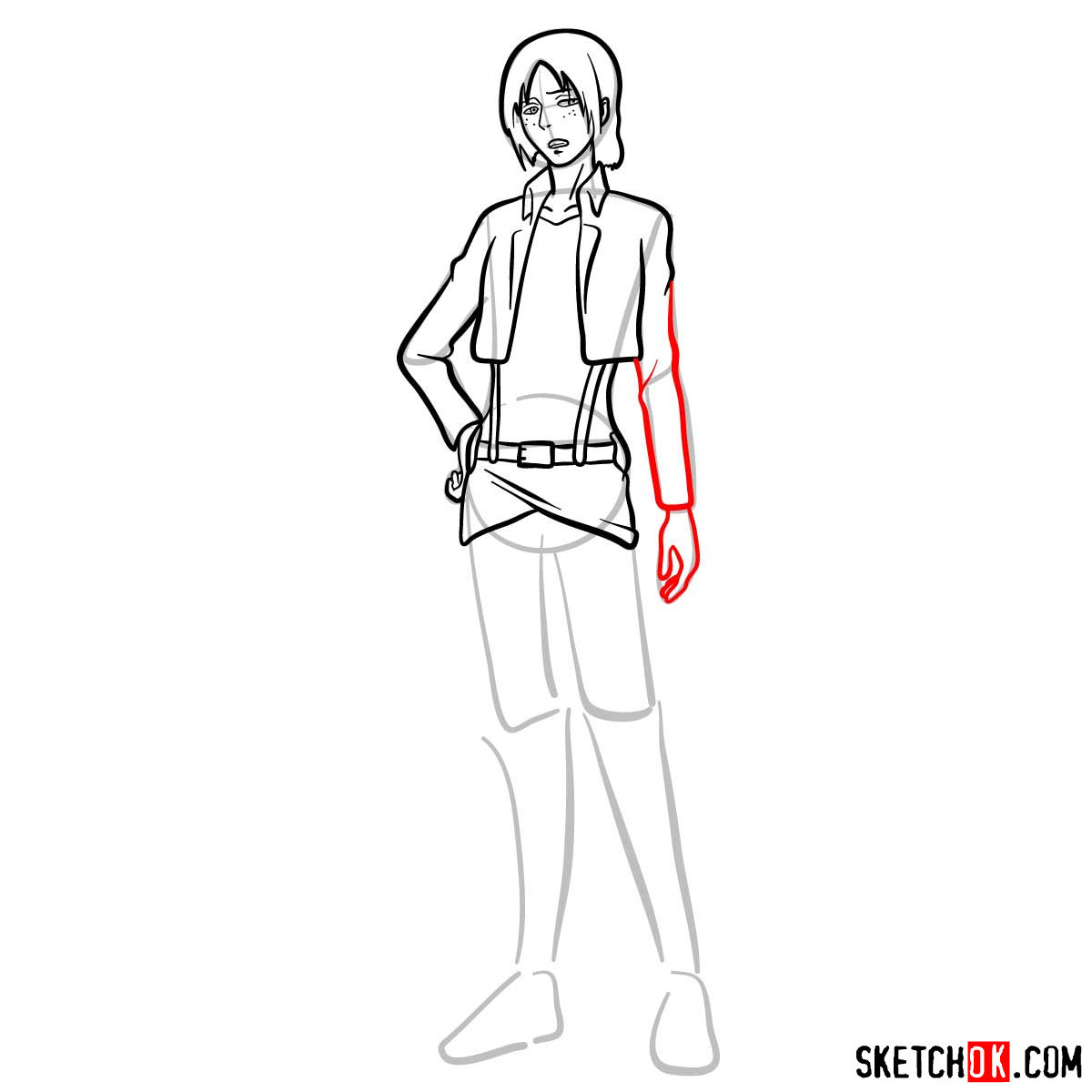 How to draw Ymir from Attack on Titan - step 10