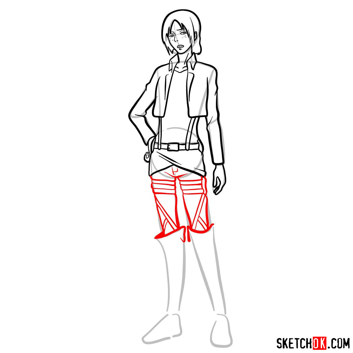 How to draw Ymir from Attack on Titan - step 11