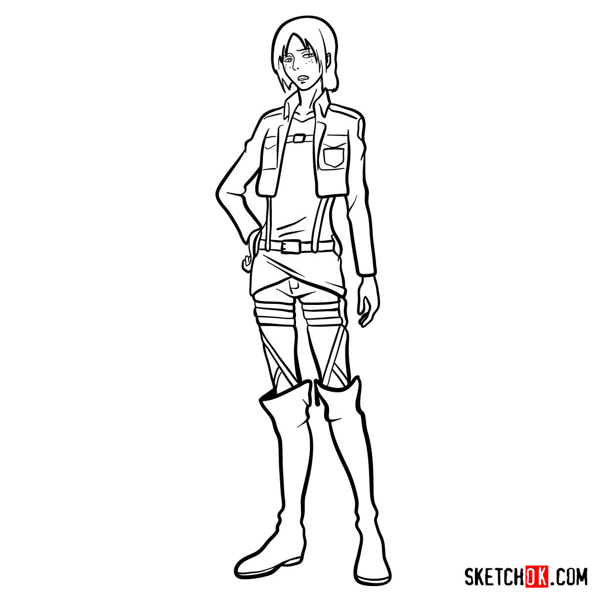 How to draw Ymir from Attack on Titan
