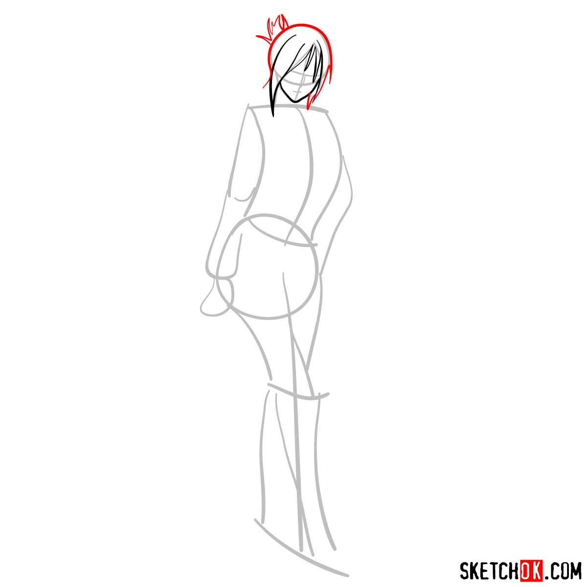 How to draw Annie Leonhardt | Attack on Titan - step 04