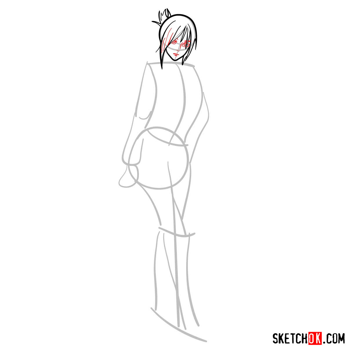 How to draw Annie Leonhardt | Attack on Titan - step 05