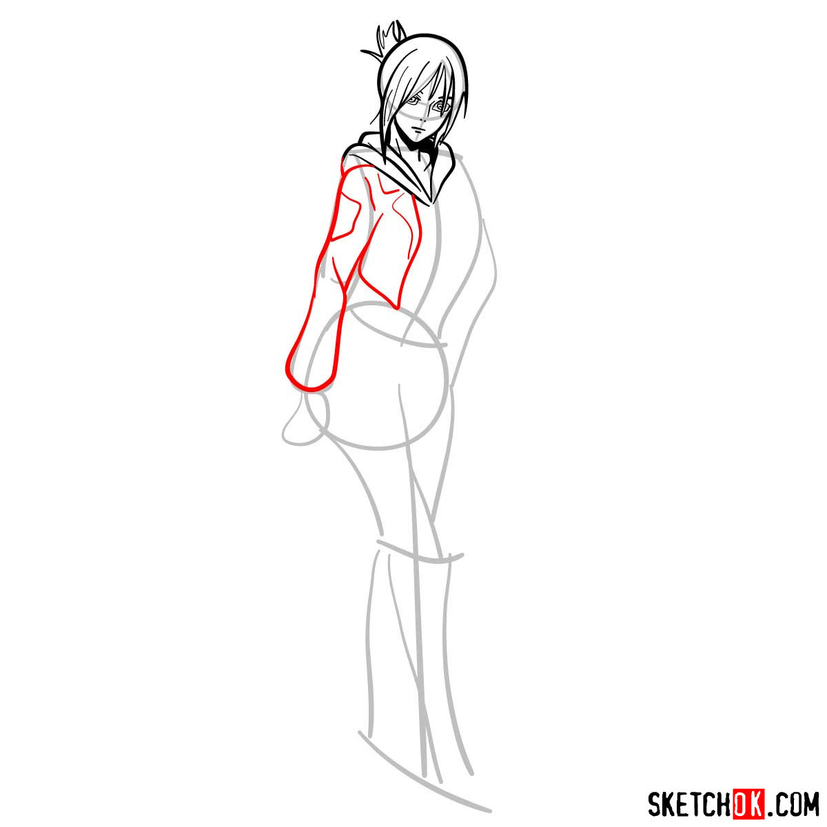 How to draw Annie Leonhardt | Attack on Titan - step 07