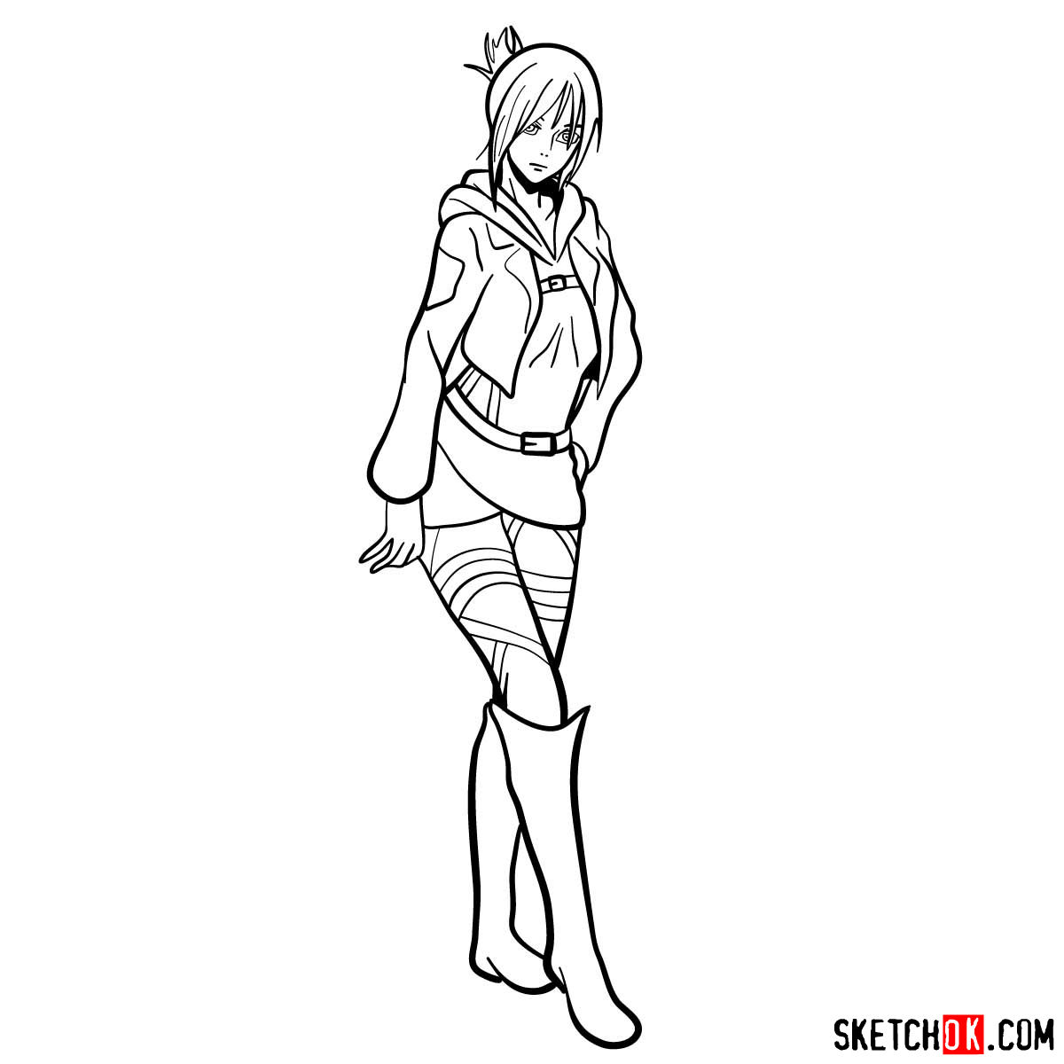 Anime Coloring Pages Attack On Titan   Coloring and Drawing