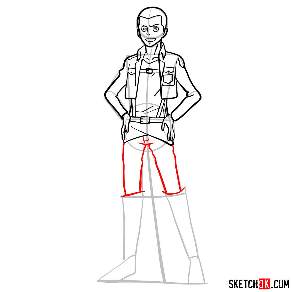 How to draw Conny Springer | Attack on Titan - step 10
