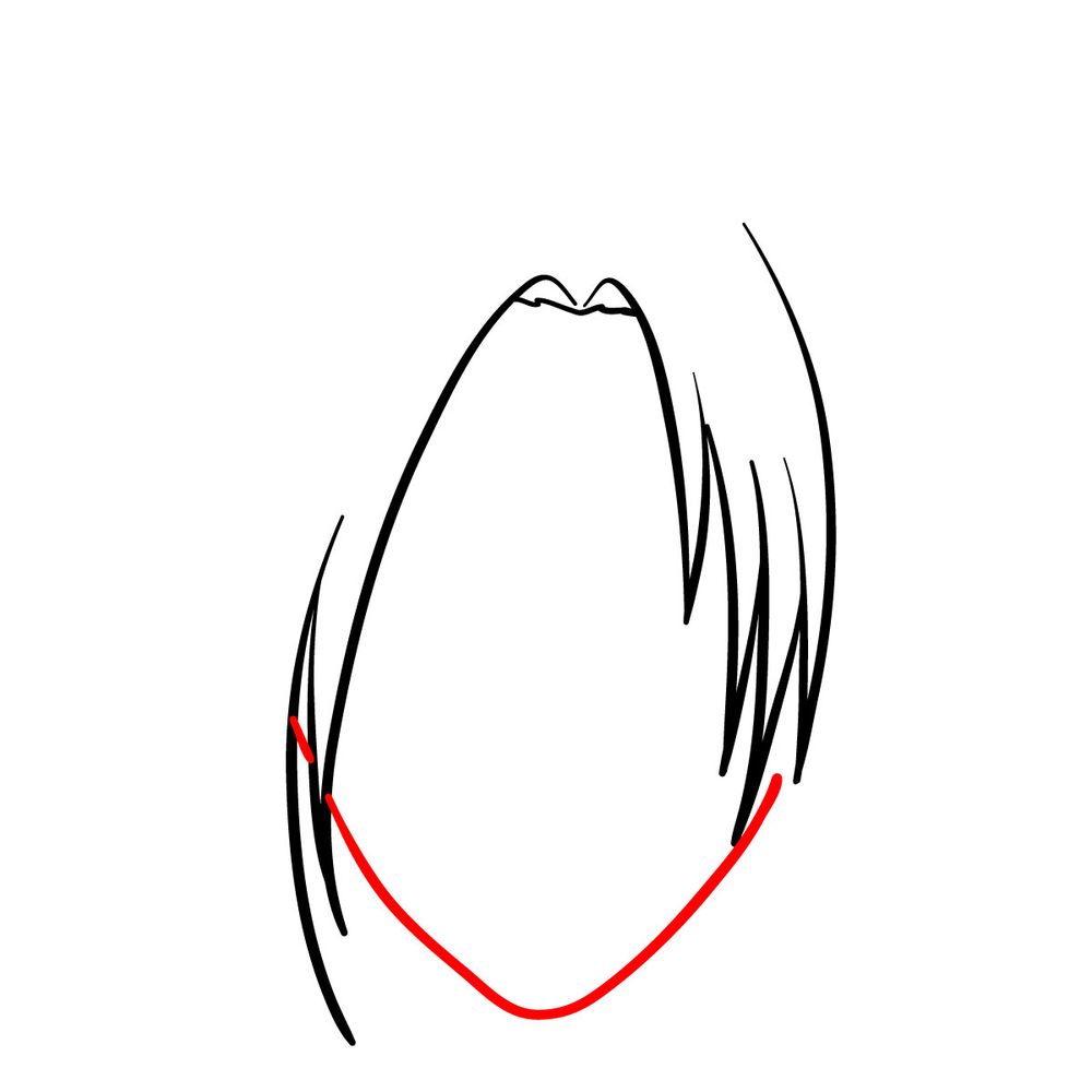 How to draw Annie Leonhart's face - step 05