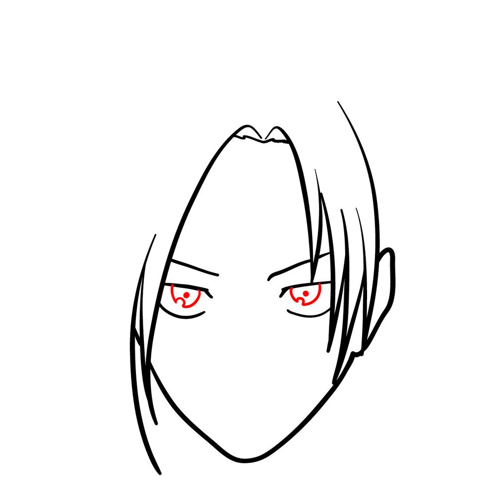 How to draw Annie Leonhart's face - step 08