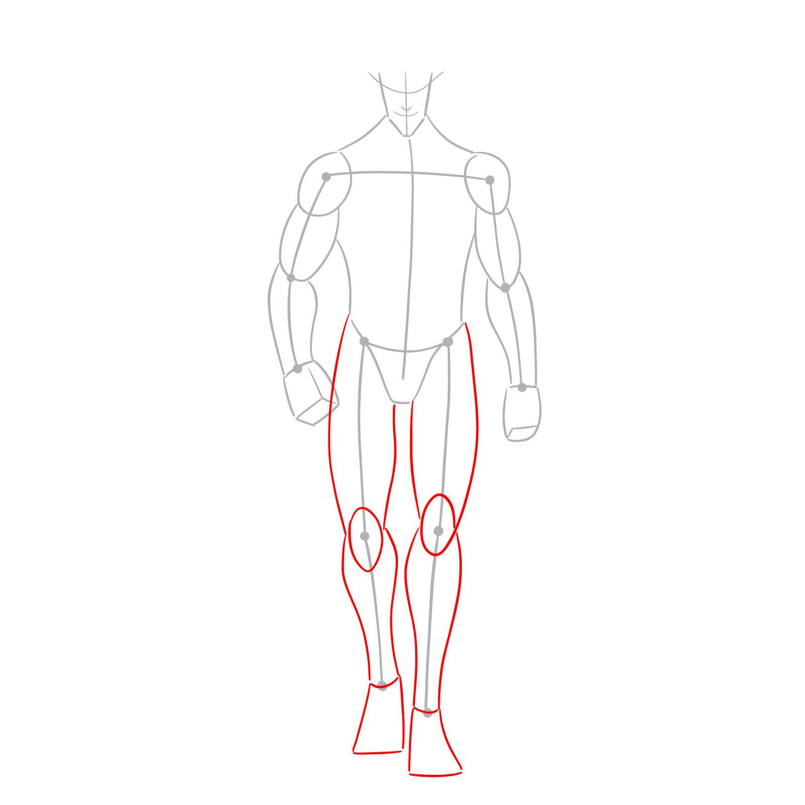 How to draw Eren Jaeger's Titan form full body - step 03