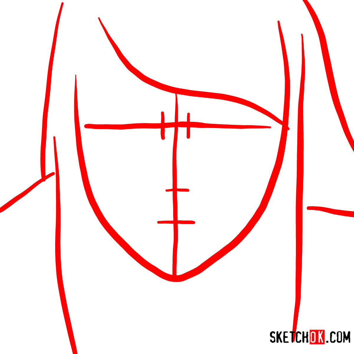 How to draw Rize Kamishiro's face | Tokyo Ghoul - step 01