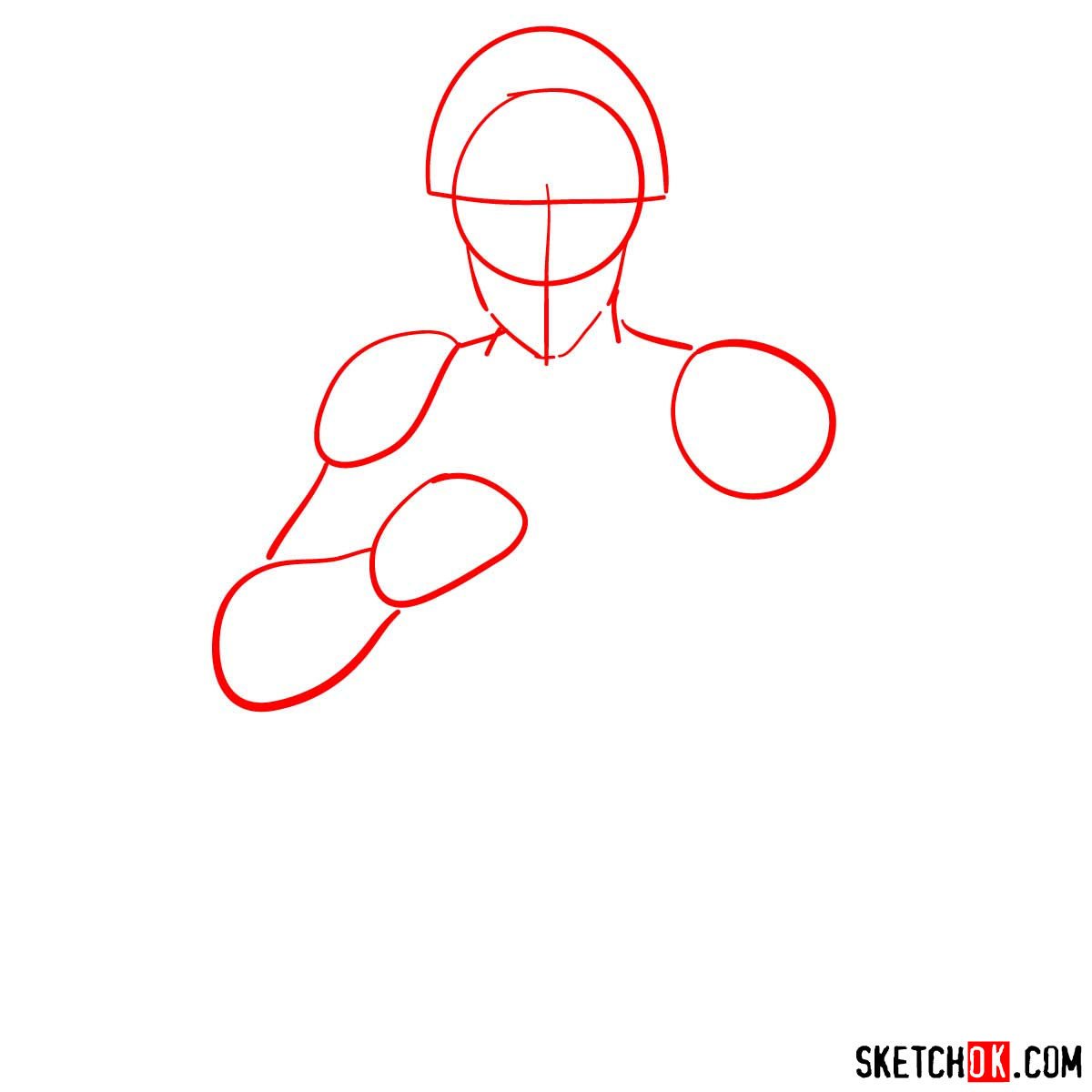 How to draw Mumen Rider | One-Punch Man - step 01