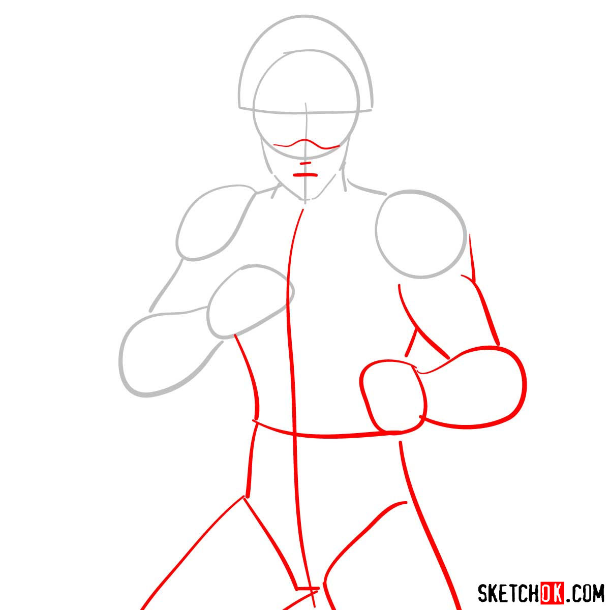How to draw Mumen Rider | One-Punch Man - step 02