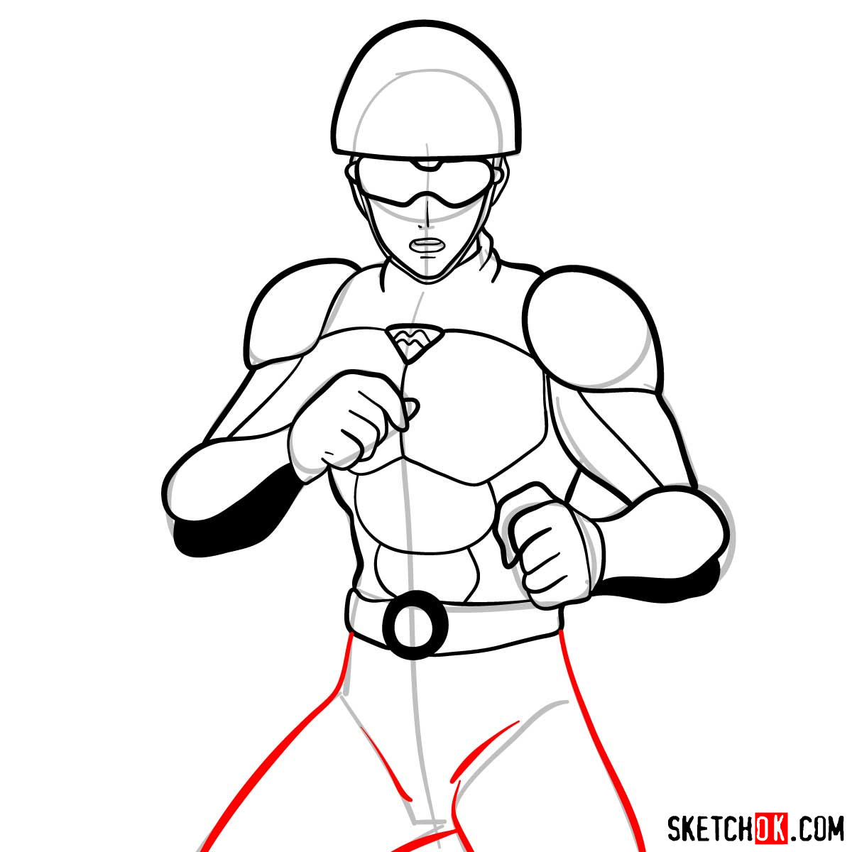 How to draw Mumen Rider | One-Punch Man - step 10