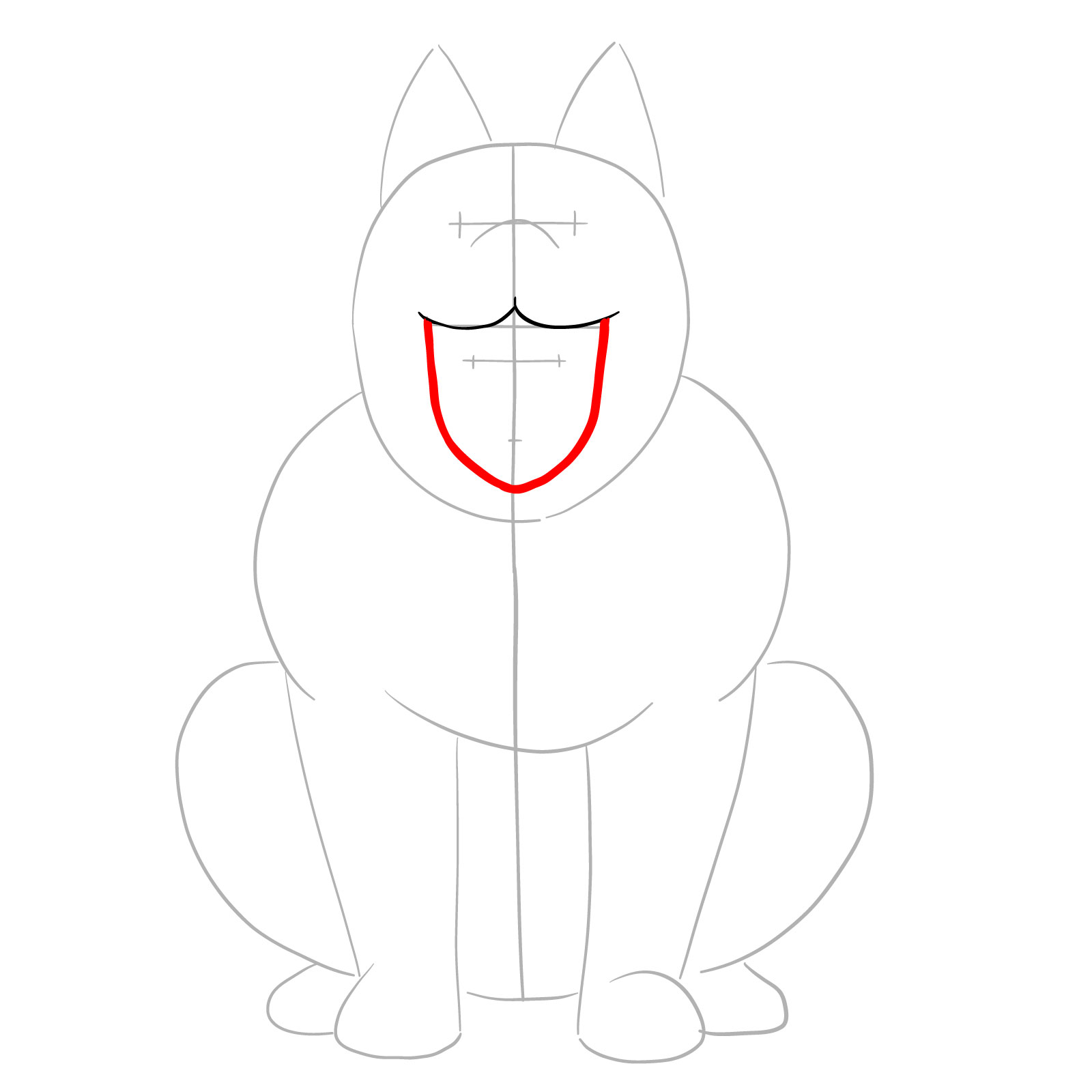 How to draw Watchdog Man - step 05