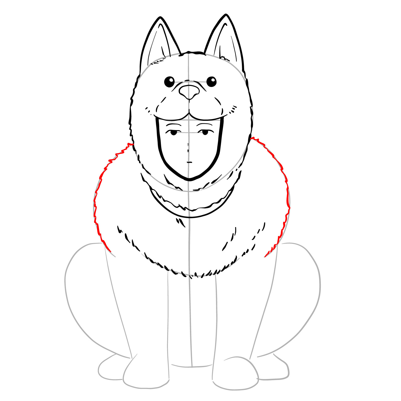 How to draw Watchdog Man - step 16