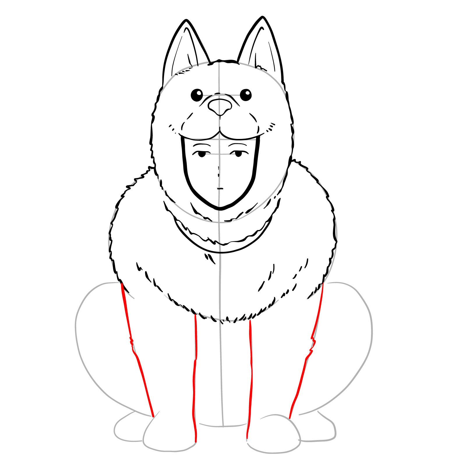 How to draw Watchdog Man - step 17