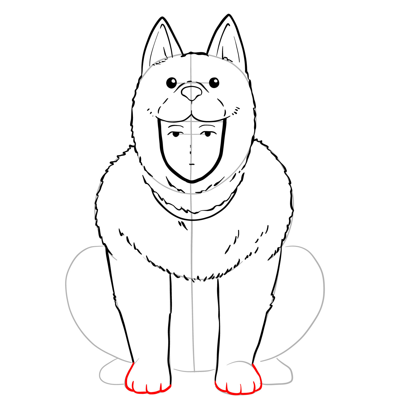 How to draw Watchdog Man - step 18
