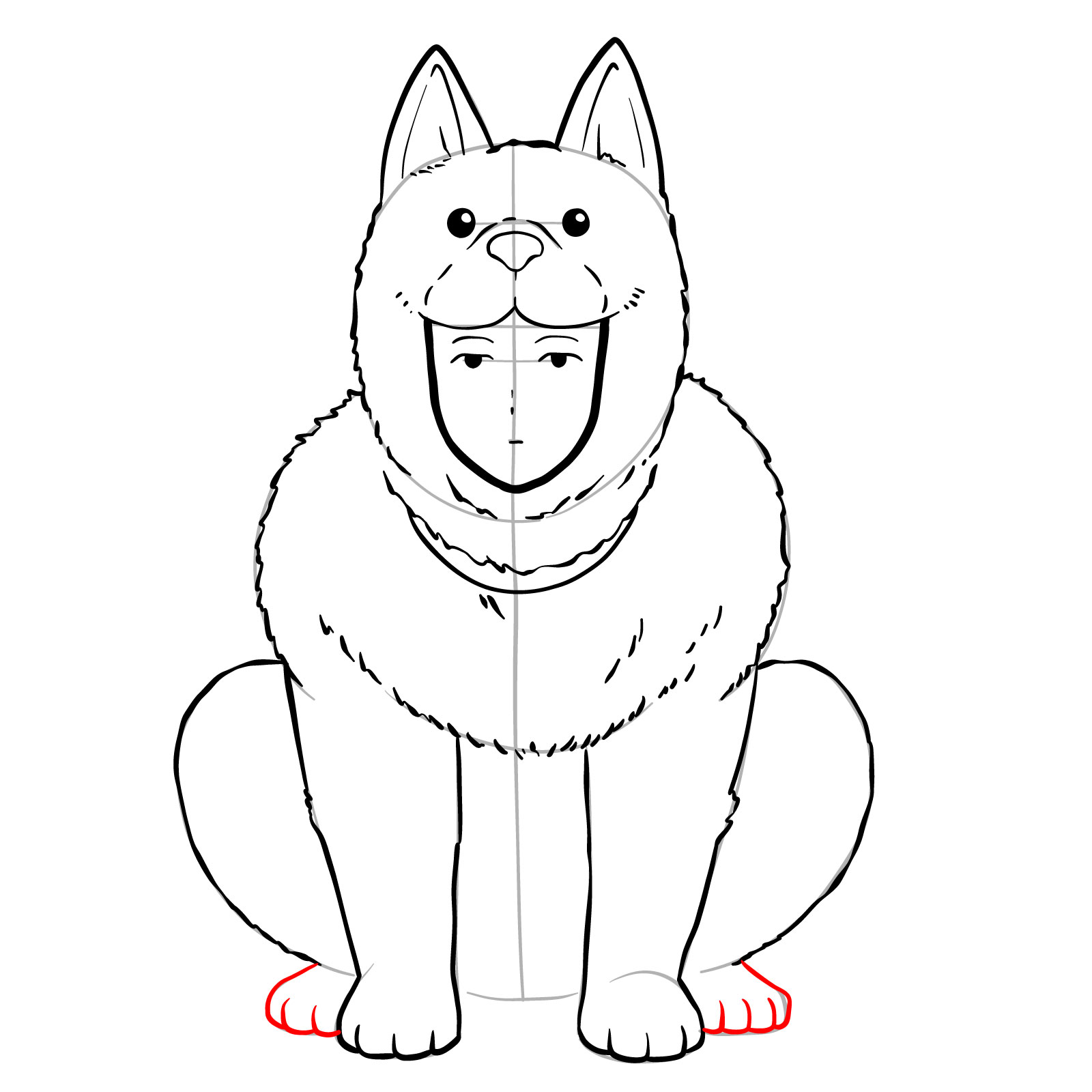 How to draw Watchdog Man - step 20
