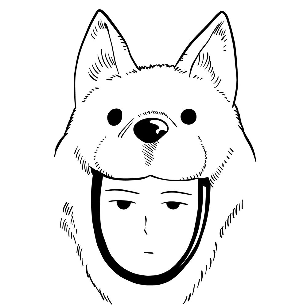 How to draw the face of Watchdog Man