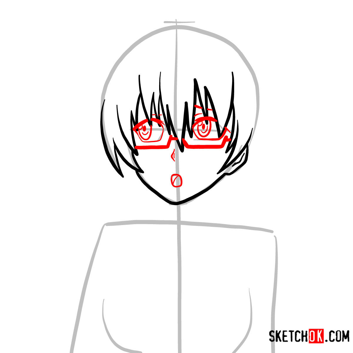 How to draw Sheele | Akame Ga Kill - step 04
