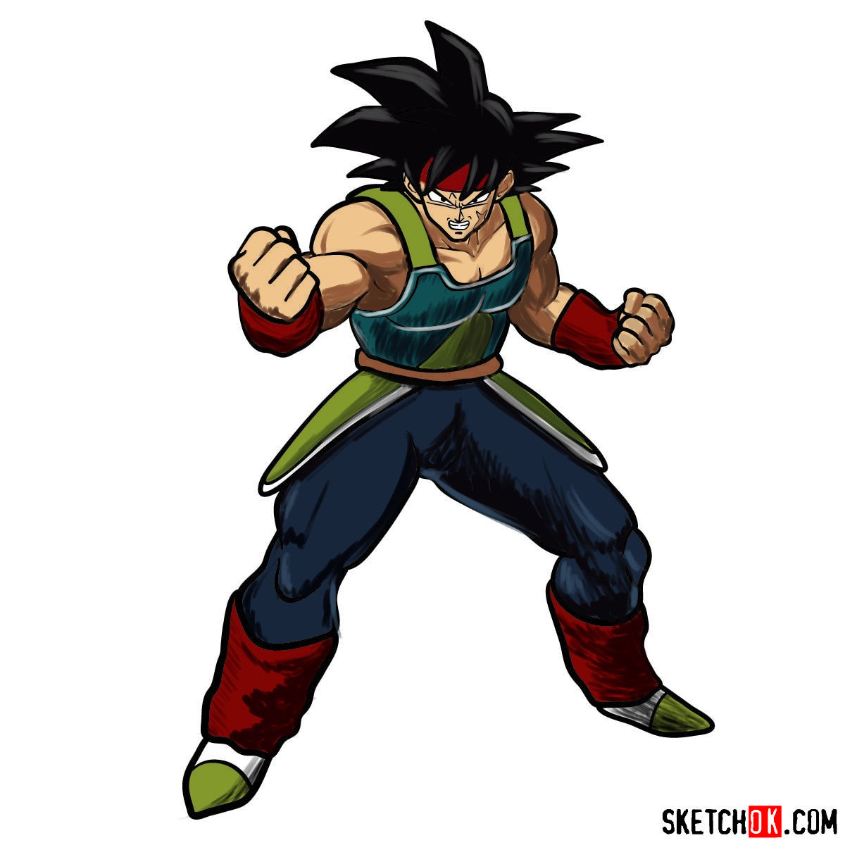 Episode of Bardock drawn in the classic Dragon Ball Z art style.  #SonGokuKakarot