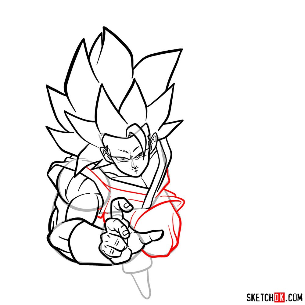 Drawing Goku Super Sayajin 3 - Dragon Ball Super