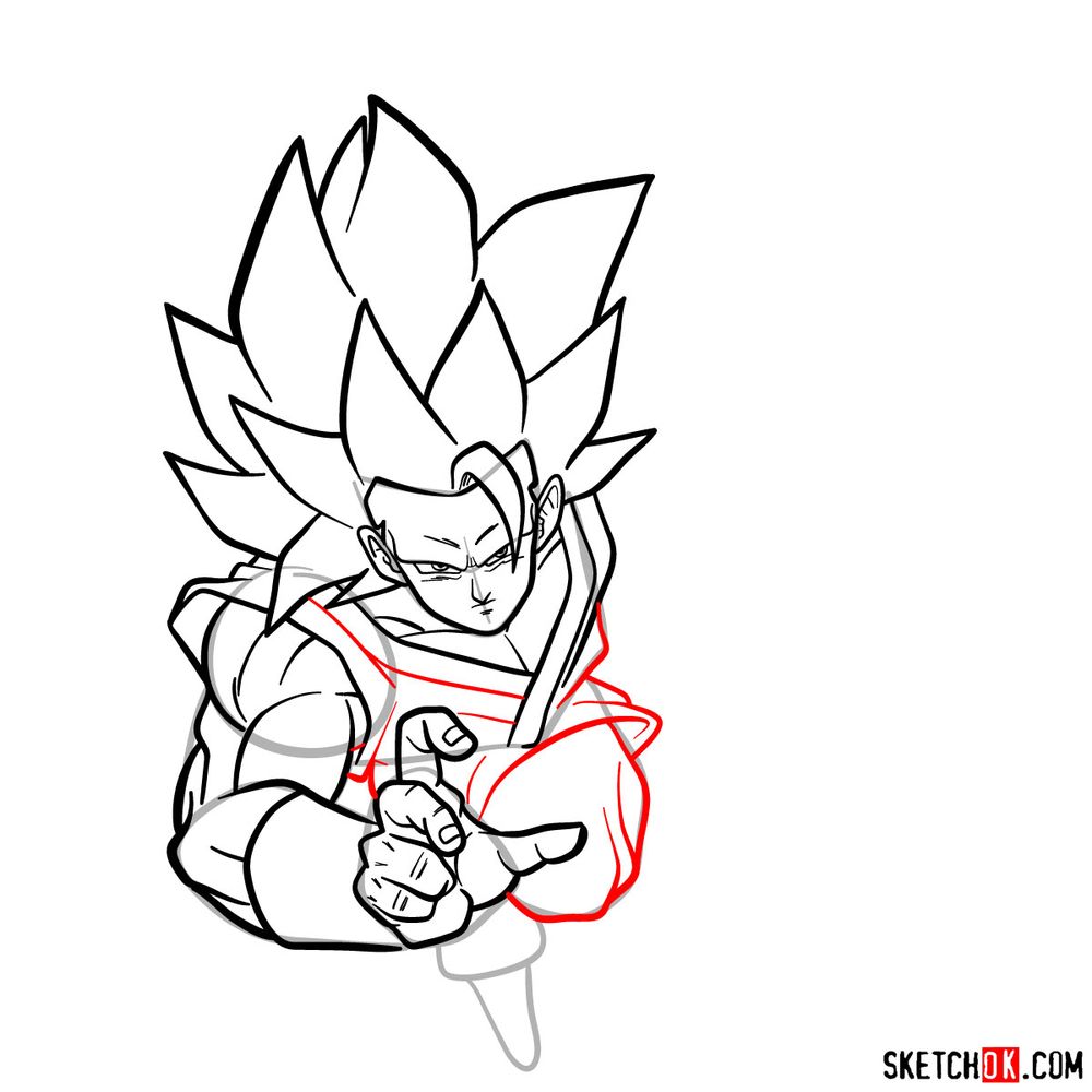 How To Draw Goku Super Saiyan 3 - Step By Step Tutorial! 