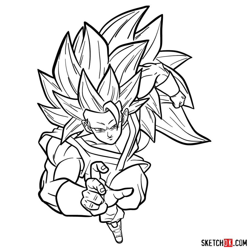 how to draw goku super saiyan blue by butterflystar1 on DeviantArt