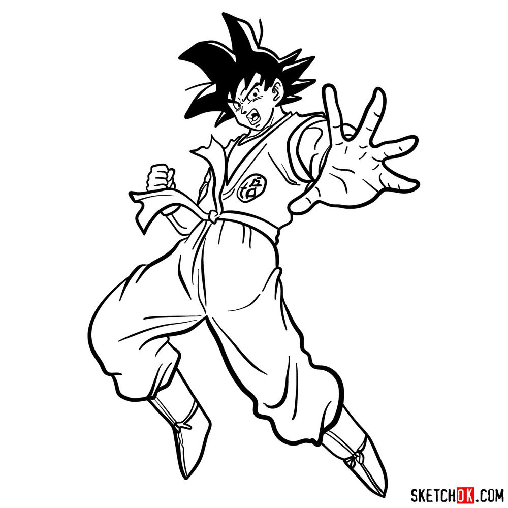 Goku Sketch Wallpapers  Top Free Goku Sketch Backgrounds  WallpaperAccess