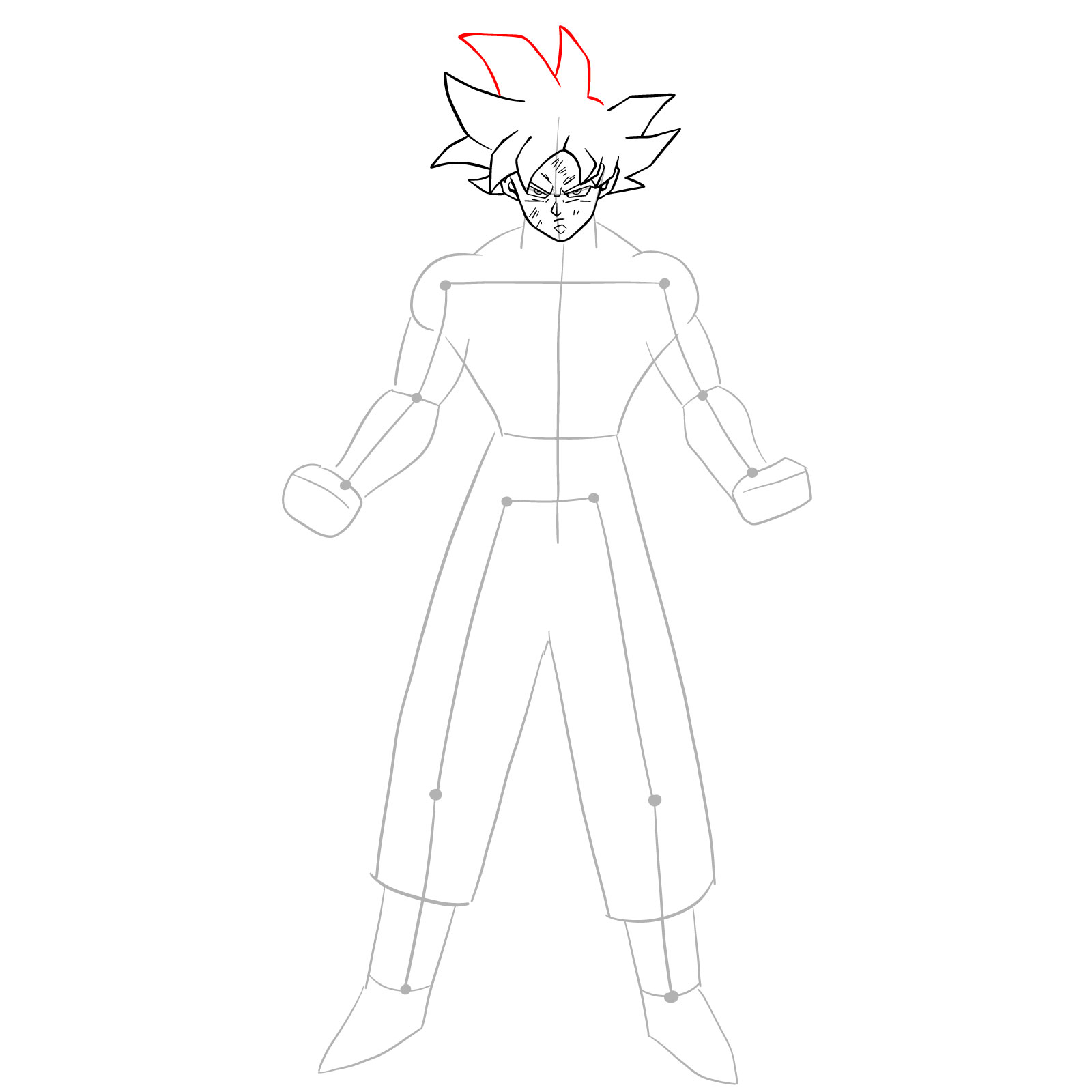 Drawing Goku mode ultra insting