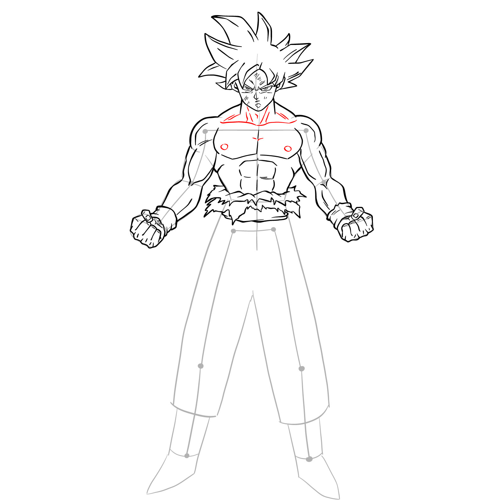 Drawing Goku mode ultra insting