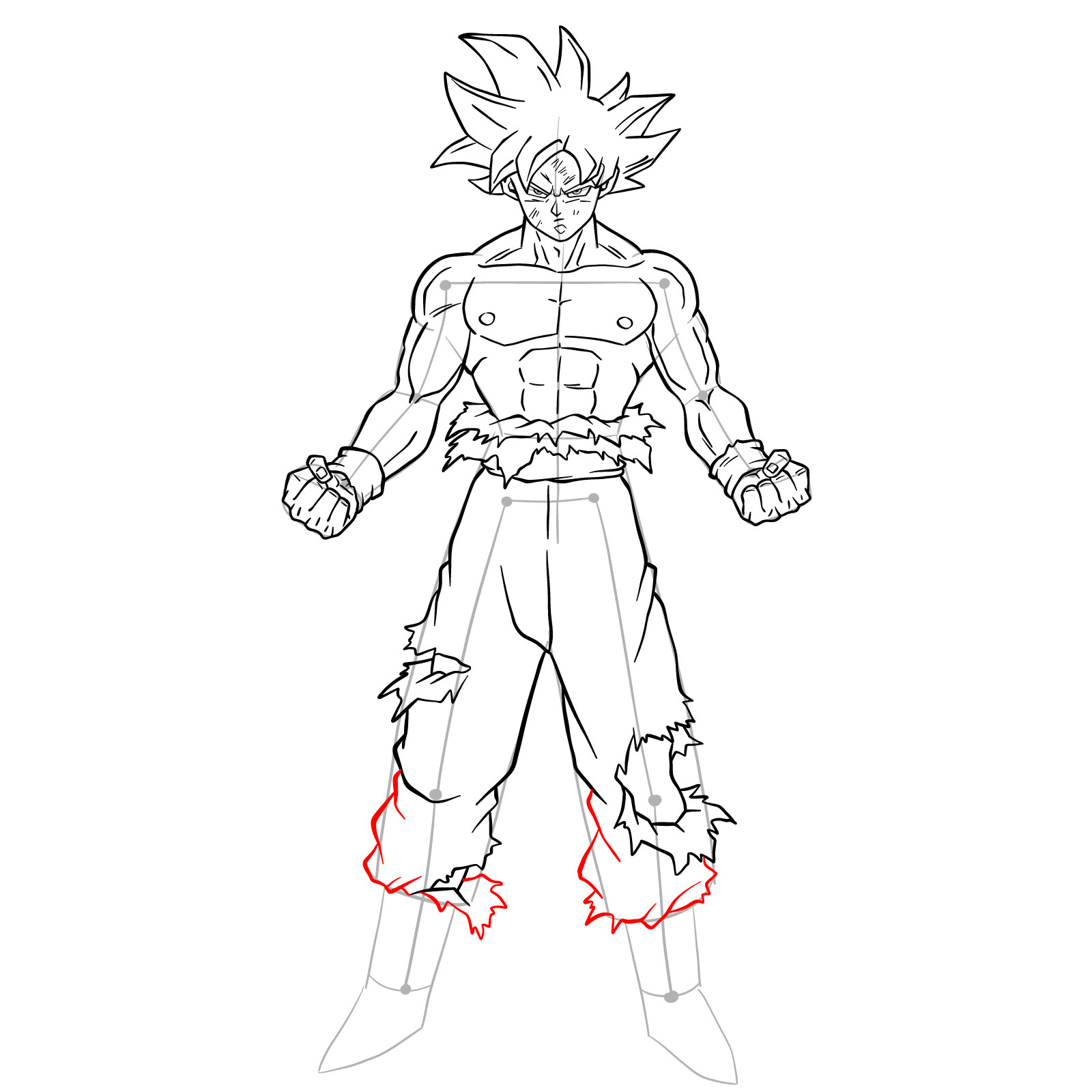 How To Draw Goku In Mastered Ultra Instinct Like A Pro 