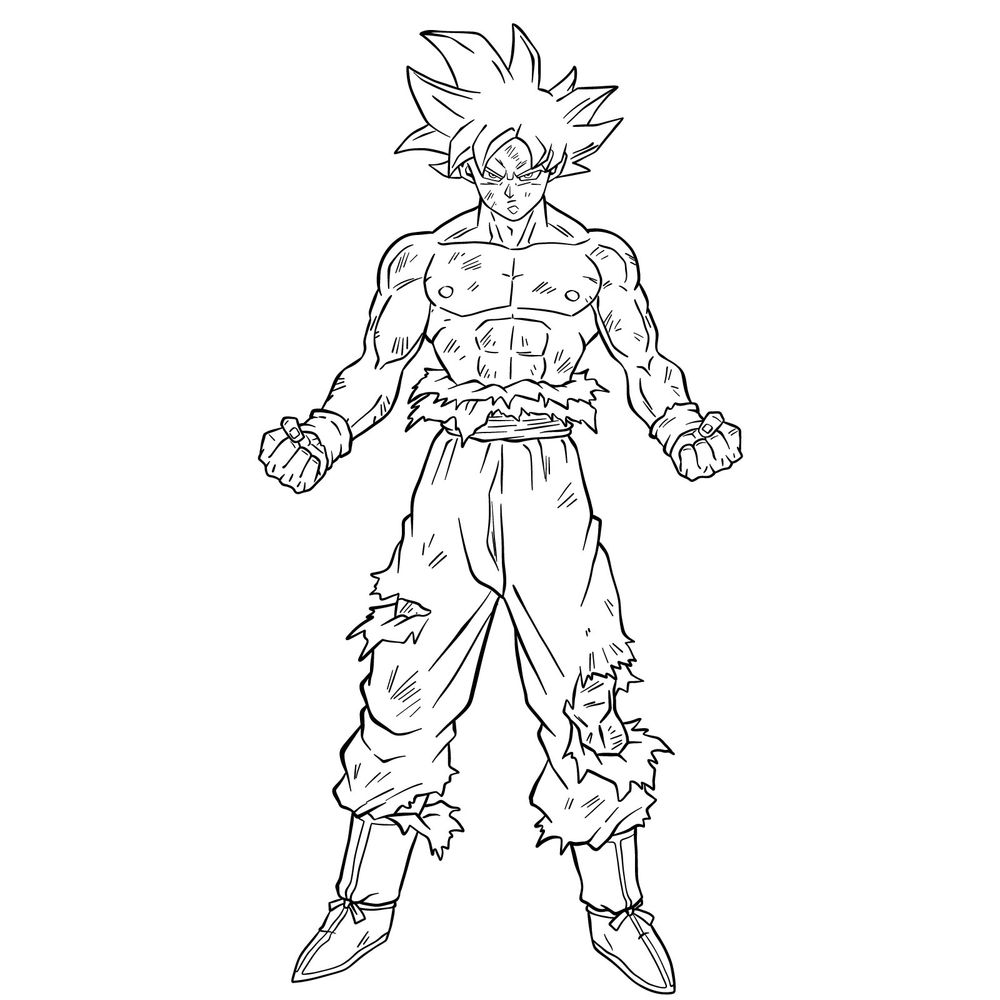 How To Draw Super Saiyan Goku | Dragon Ball Z Sketch Tutorial - YouTube-saigonsouth.com.vn