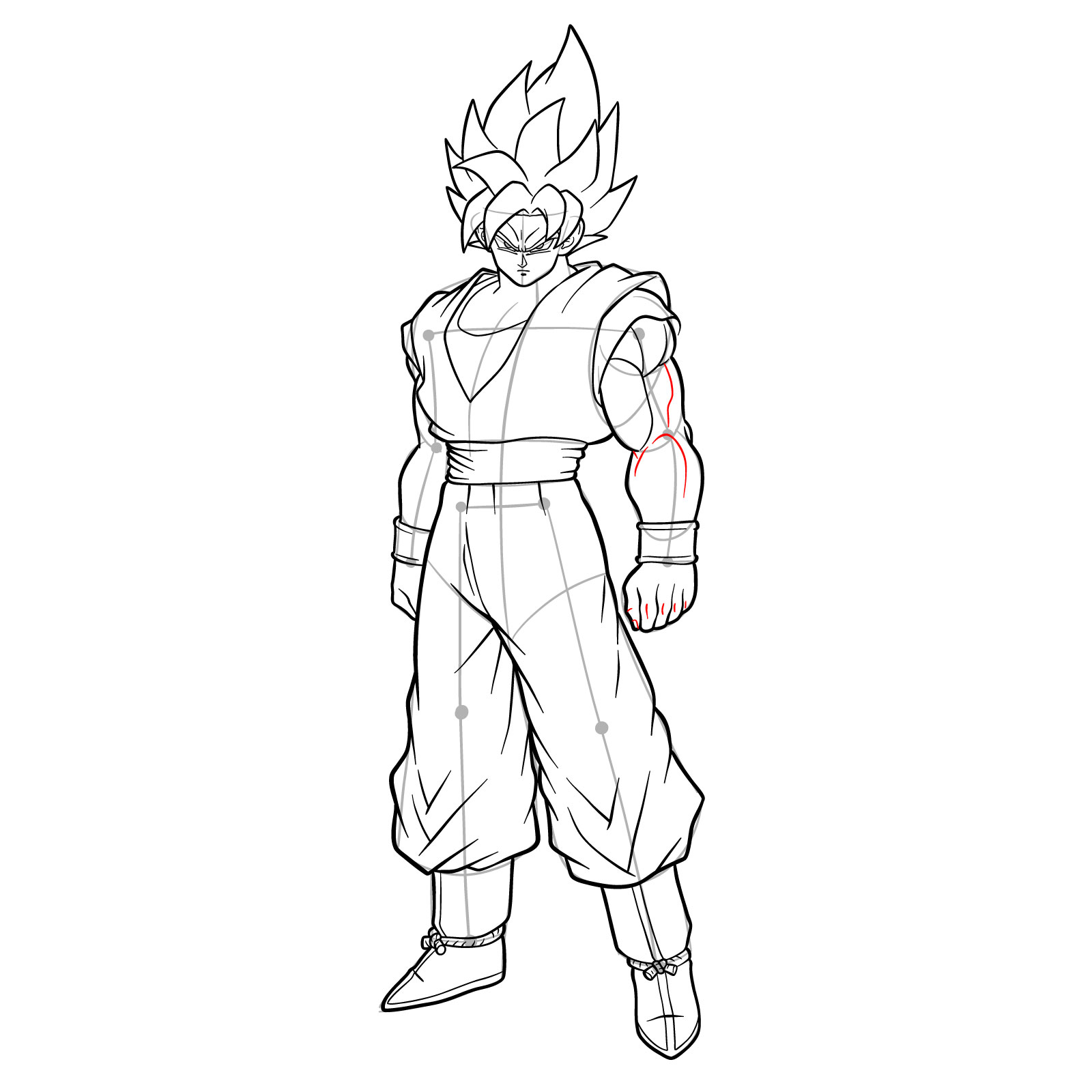 How to draw Gogeta SSj4 Full Body  VERY detailed Tutorial! 