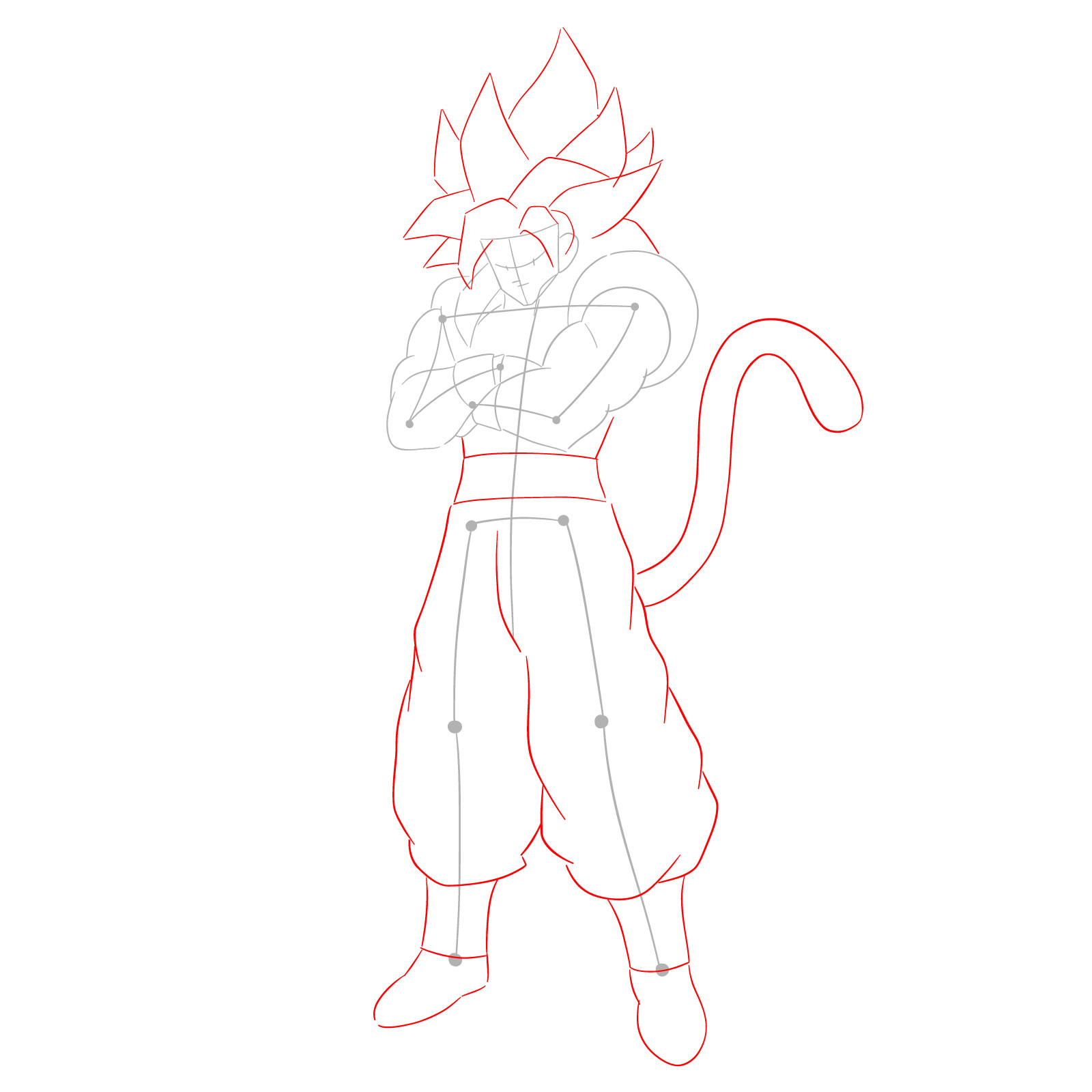 How To Draw Gogeta Blue & SSJ4, Step By Step